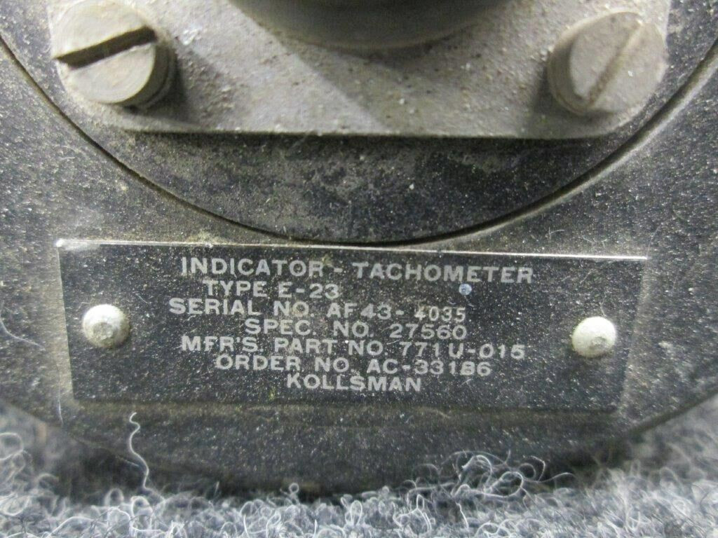 77IU-015 Kollsman Tachometer Indicator