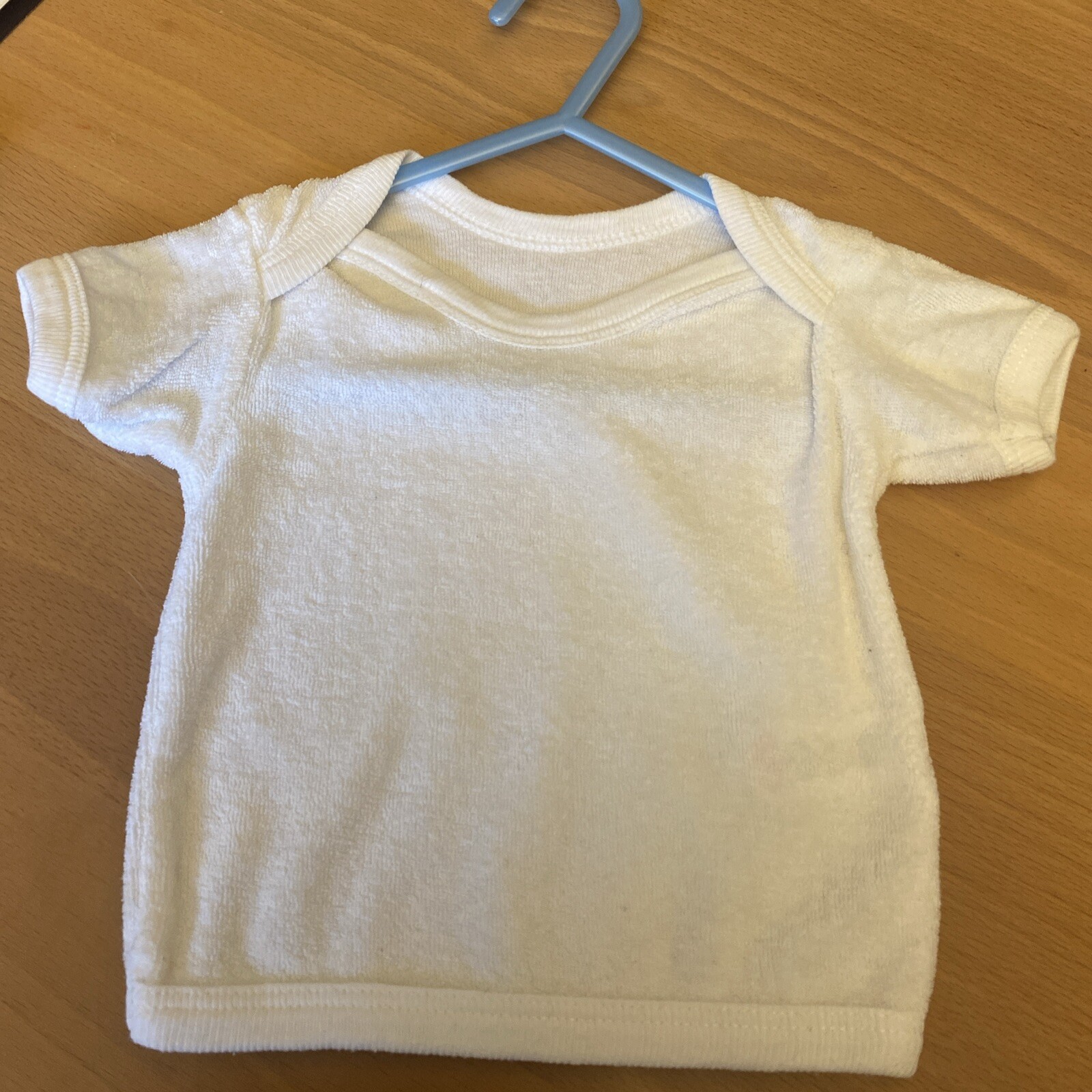 baby boys clothes Newborn 11lb Adams White Poly Cotton Short Sleeve Vest Top