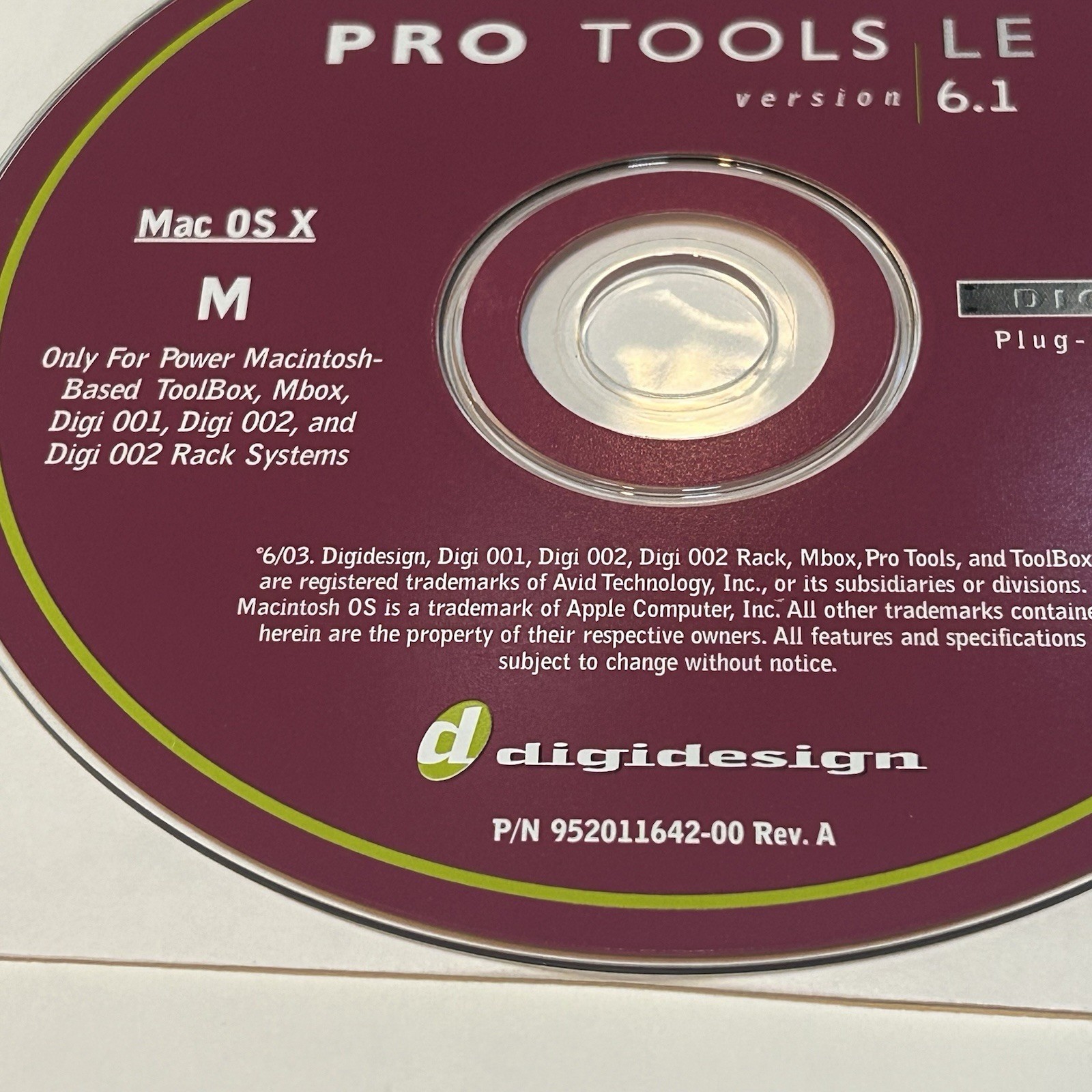 Pro Tools LE 6.1 For Mac + Plugins