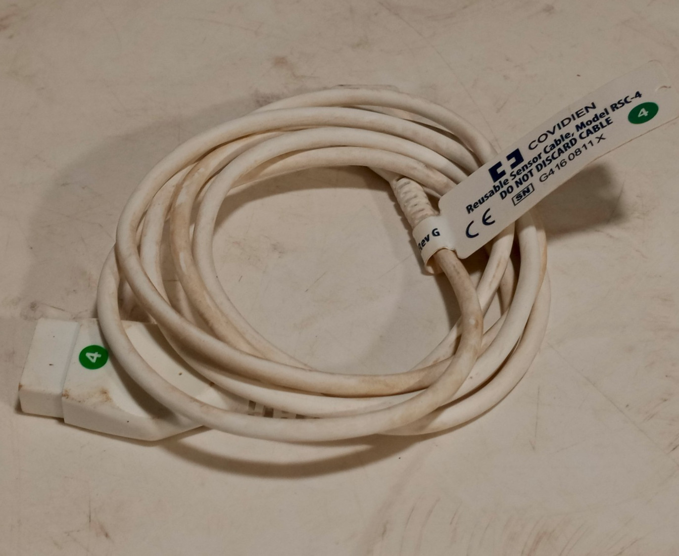 Covidien RSC-4 Reusable Sensor Cable for INVOS™ 5100C Cerebral/Somatic Oximeter