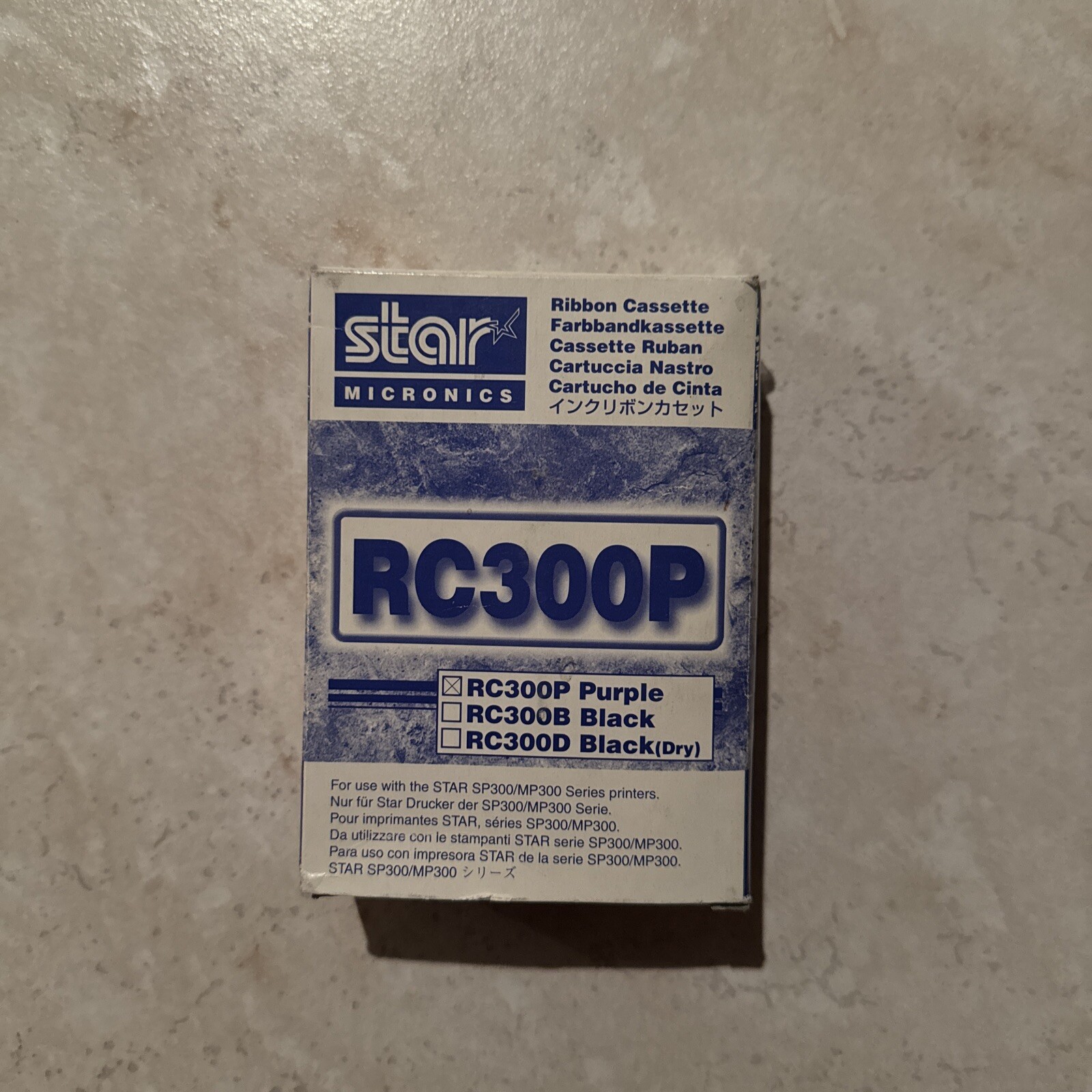 Star Micronics RC300P Ribbon Cassette Purple Sp300 Mp300 300 Sp Mp Rc P