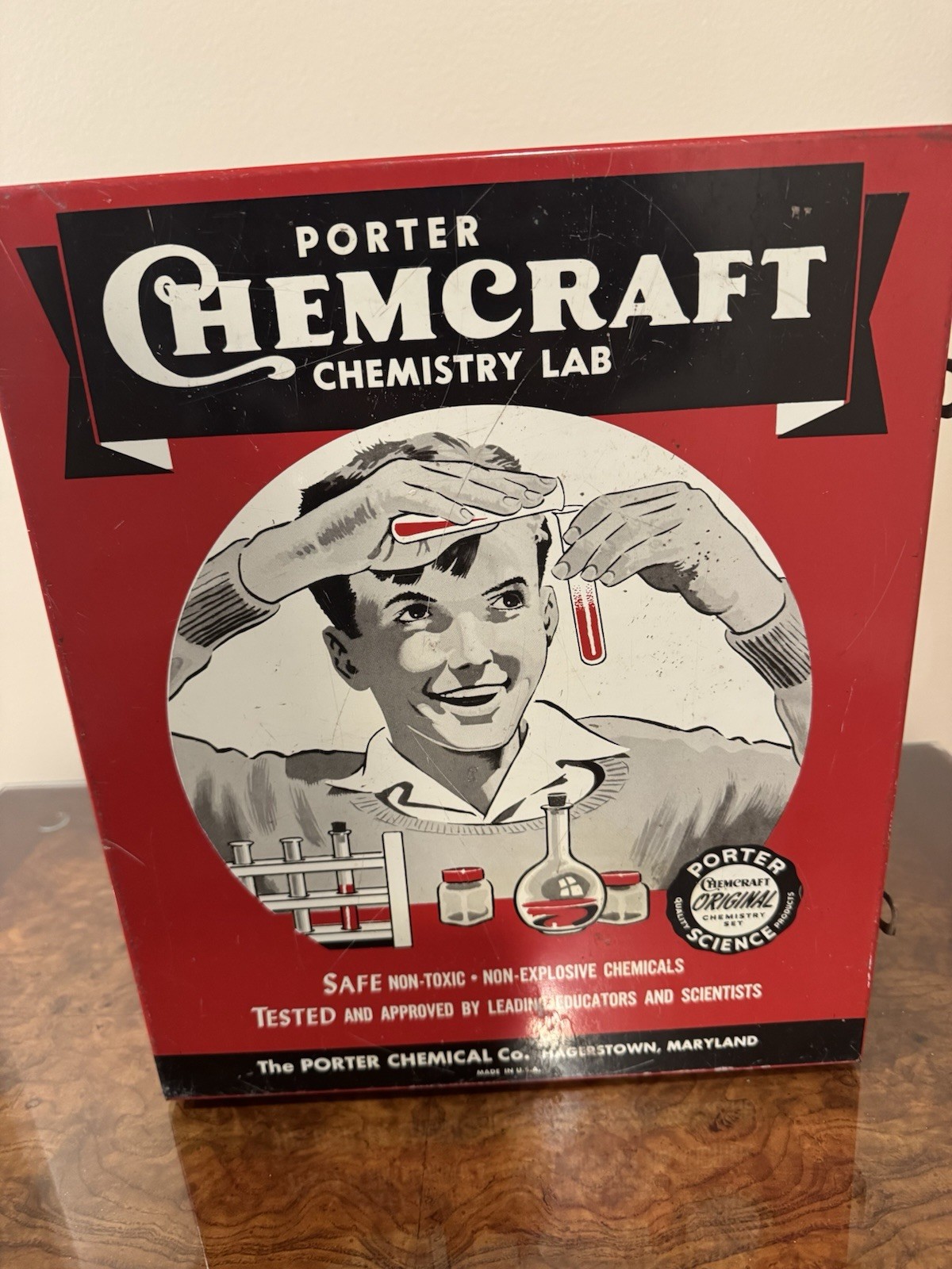 Vintage Porter Chemcraft chemistry lab set Senior Outfit #6105 Many of contents