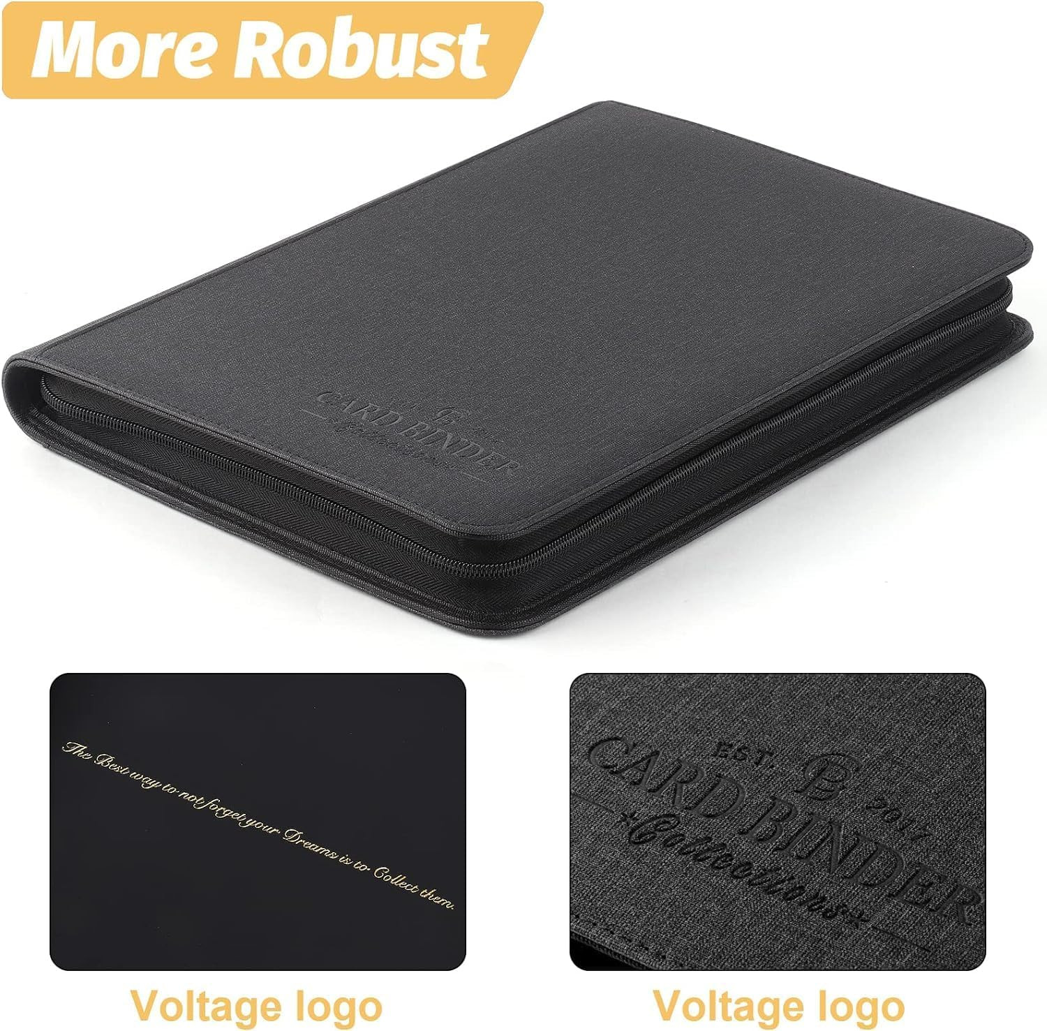 Premium Zip Trading Card Binder 540 Double Sided