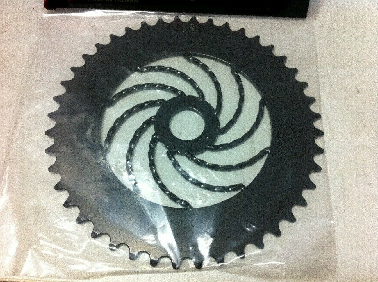 Black Bicycle Twisted Chainring Sprocket 1/8" x 44T Cruiser Lowrider Bike