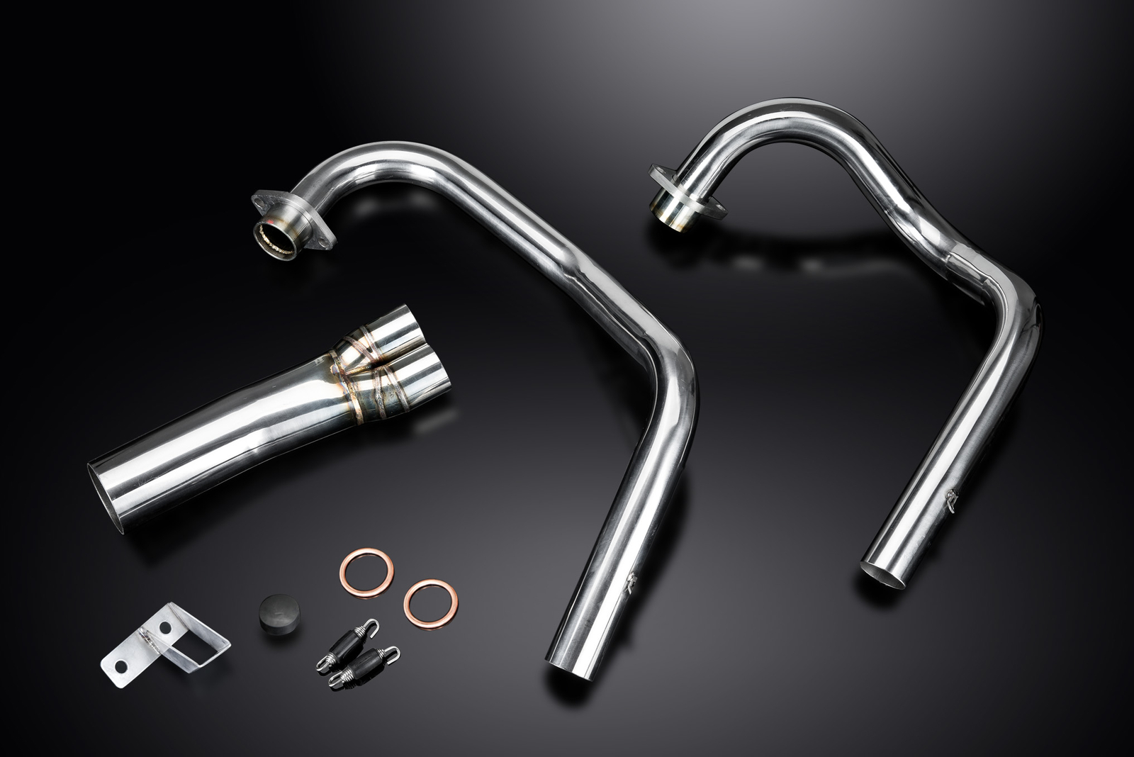 Yamaha XS650SE 1978-1985 Delkevic Stainless 2-1 Exhaust Headers Downpipes