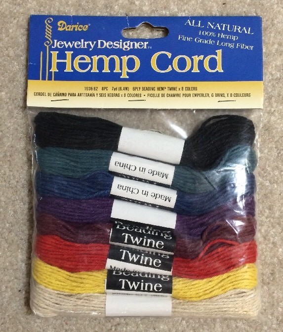 Darice Jewelry Designer - Hemp Cord - 6 Ply Beading Hemp Twine