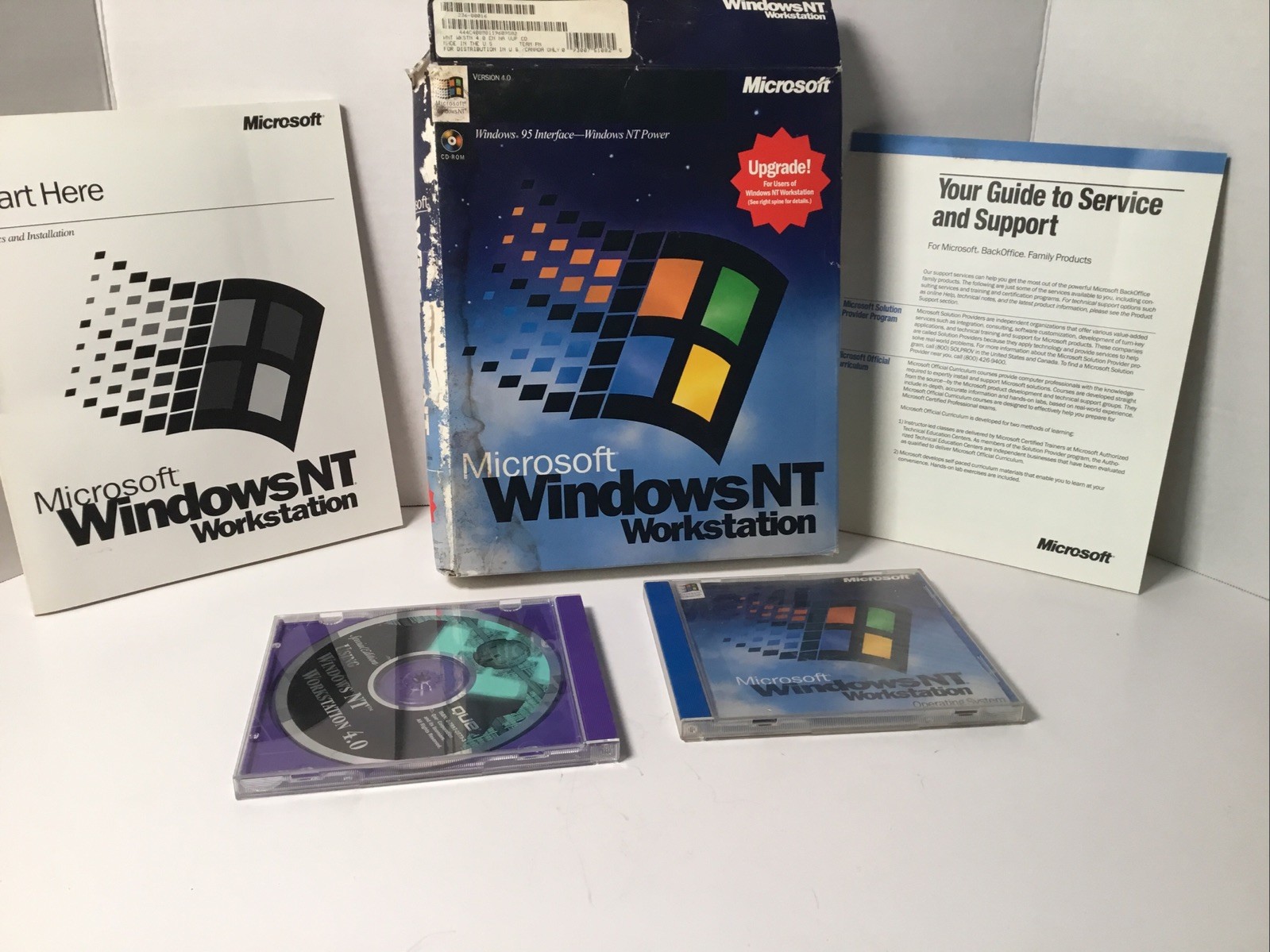 Microsoft Windows NT Upgrade Cd ROM And Key.