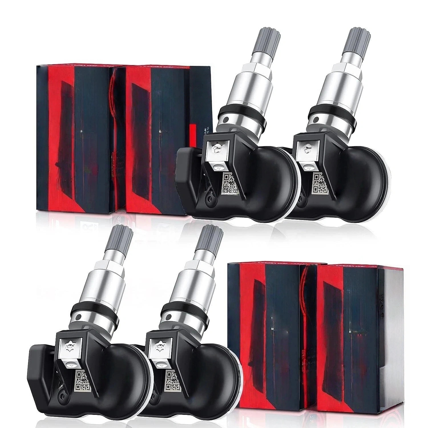 4X 315MHz&433MHz Programmable TPMS Universal Tire Pressure Sensor Autel MXSensor
