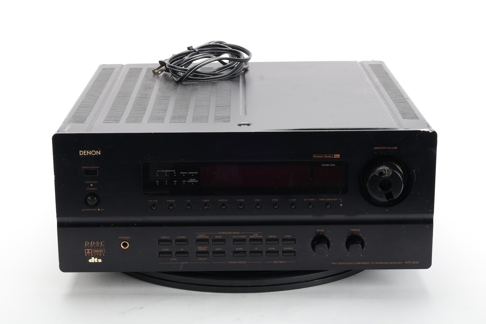 Denon AVR-3600 DTS AV Surround Receiver - AS IS For Parts