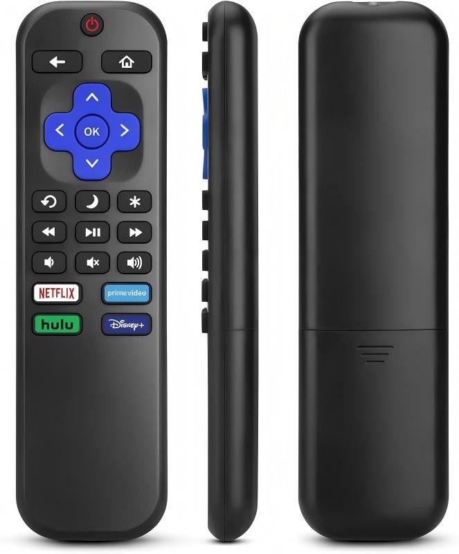 2 Pack Replacement for Roku TV Remote Control Compatible for TCL Roku/Hisense US