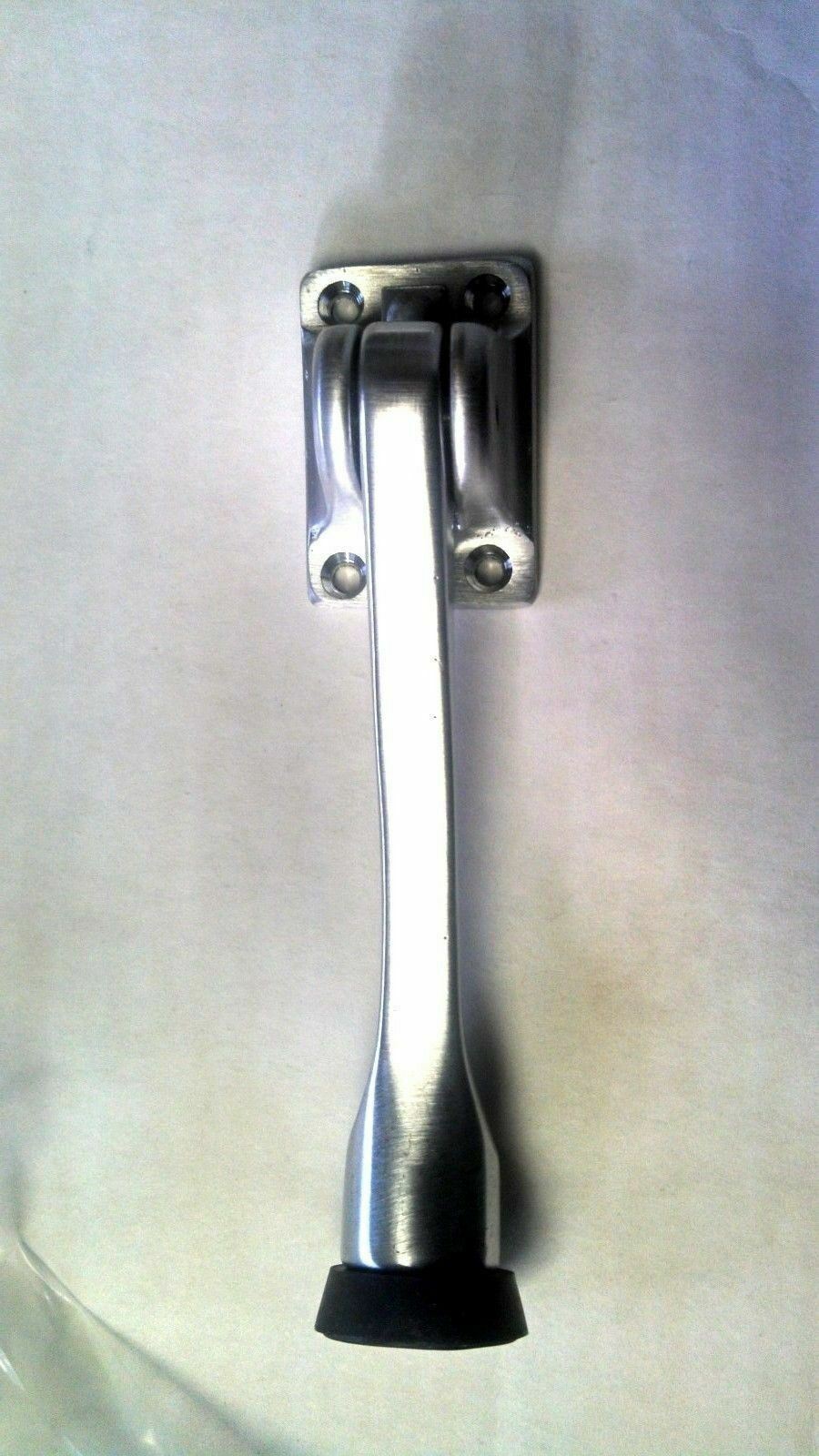 1 EACH DULL CHROME SOLID BRASS HEAVY DUTY FLIP OVER KICK DOWN DOOR STOPS US26D