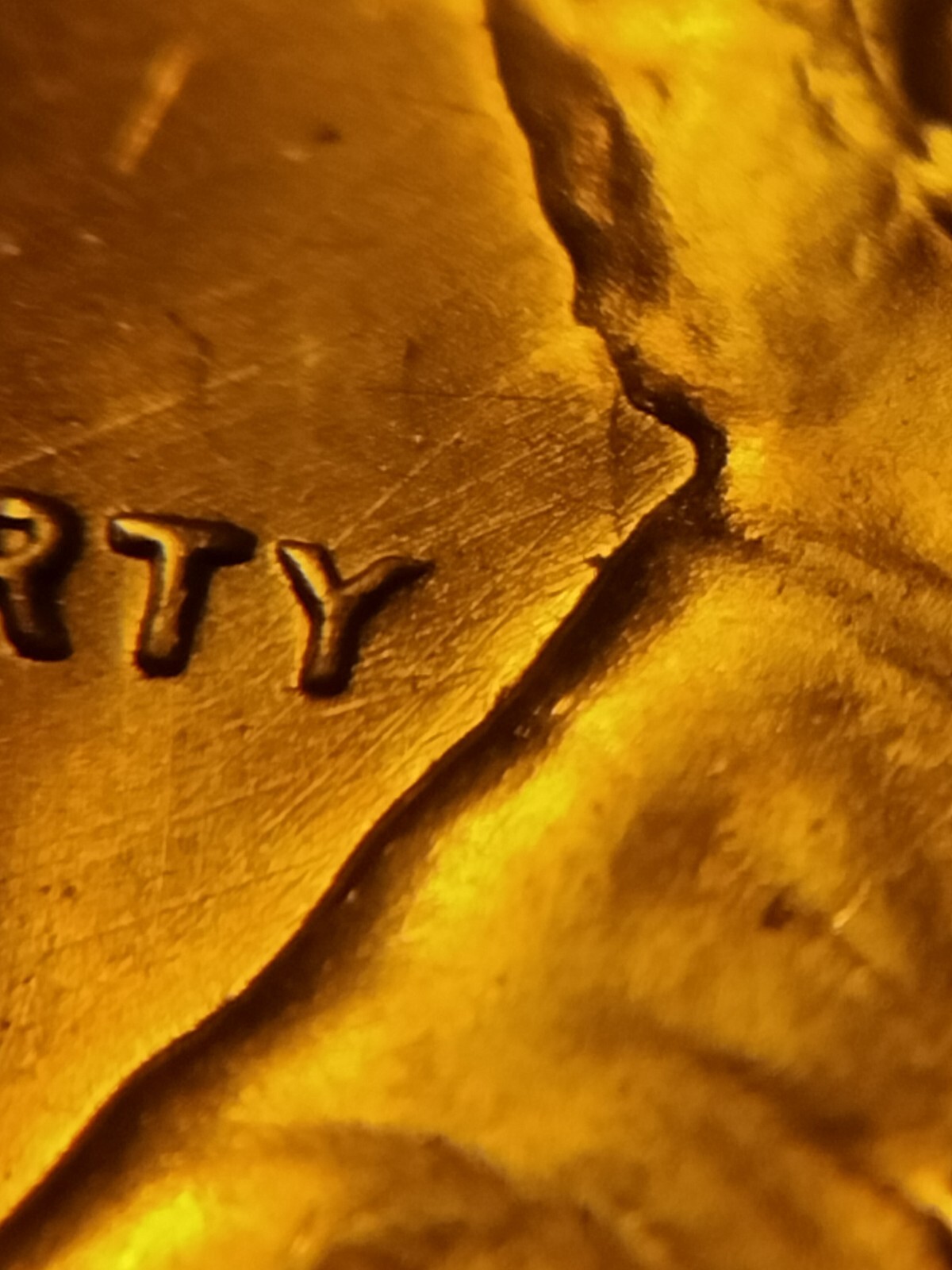 1968 D Lincoln Cent  Obv/Rev Die Clash Clogged Die D