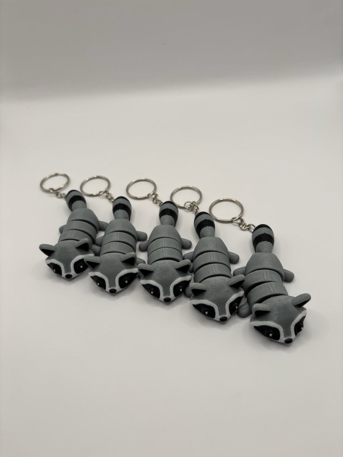 Racoon Fidget Keychain