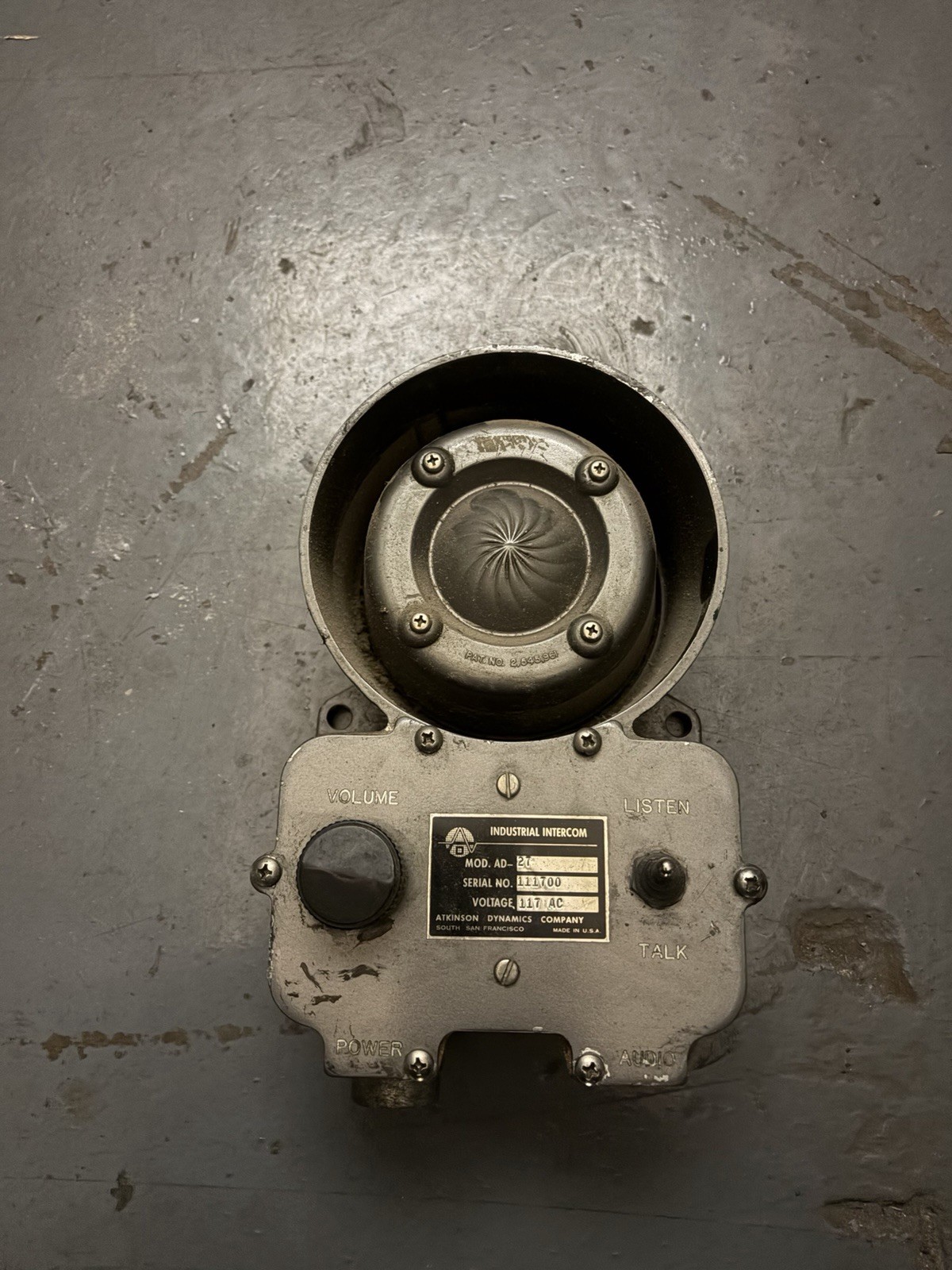 Atkinson Dynamics AD-27 Intercom USED