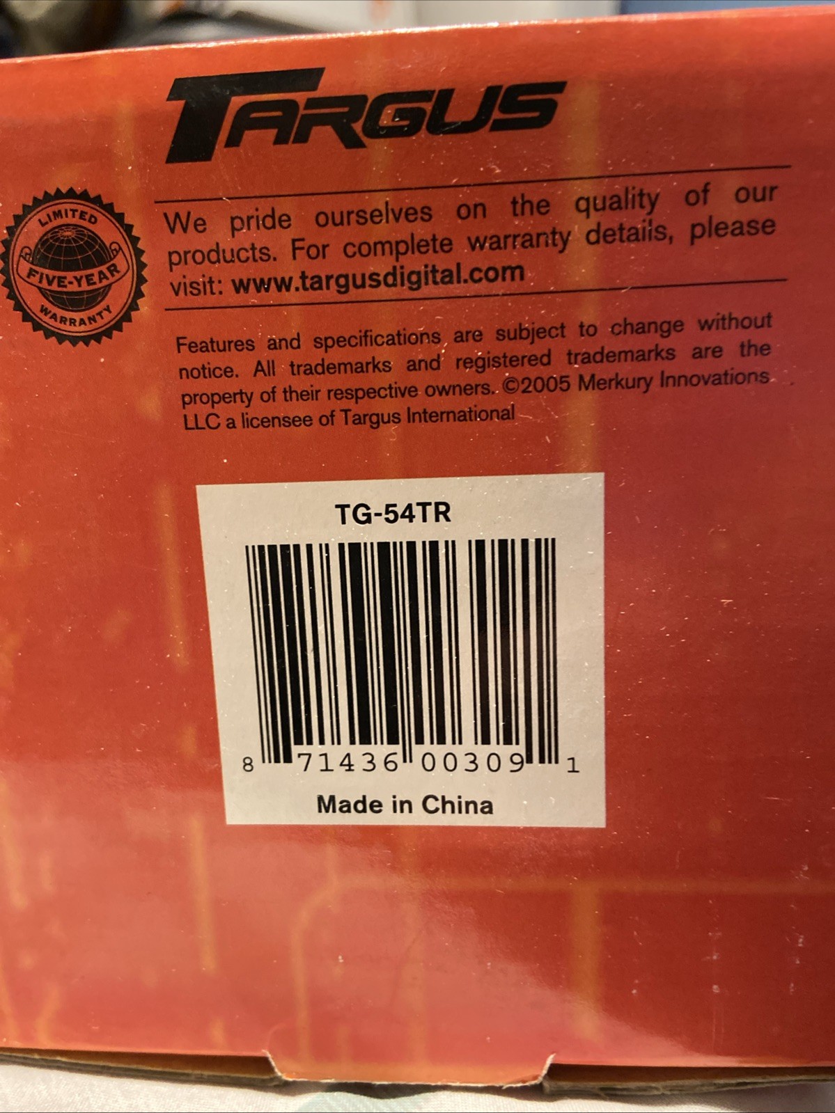 Targus 54” Tripod Camera Camcorder TG-54TR