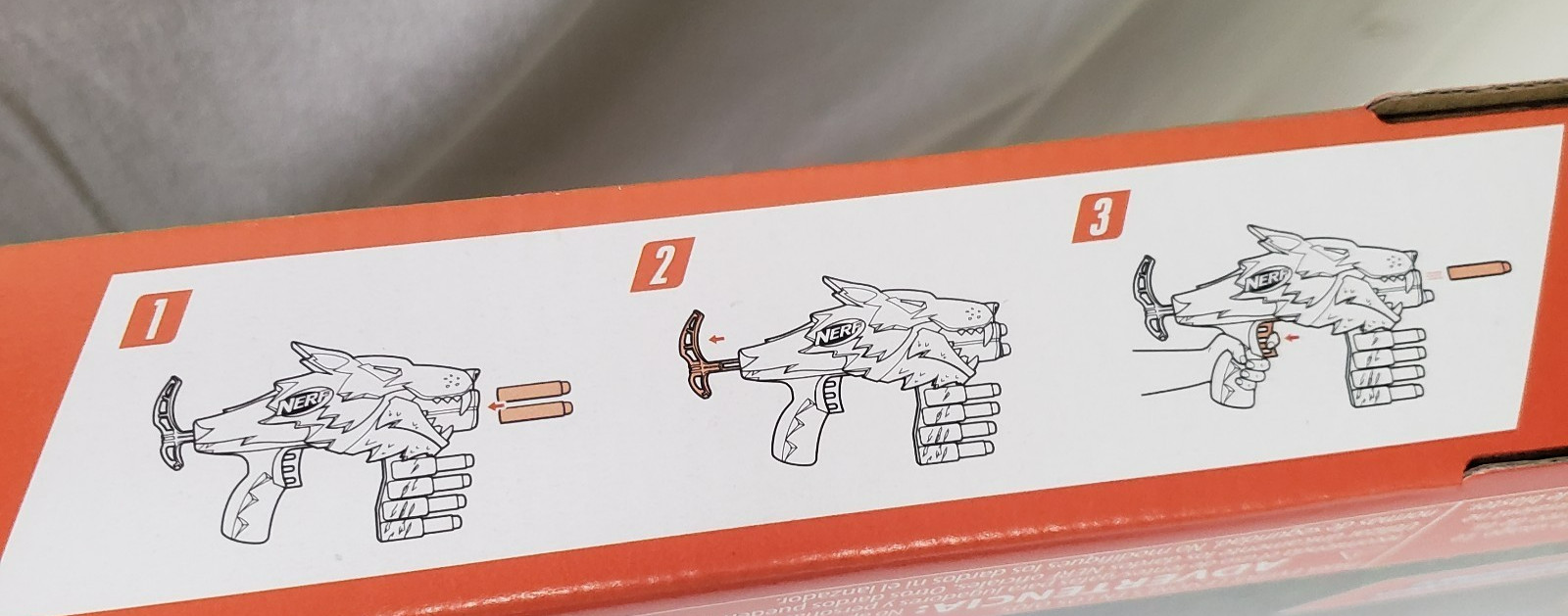 Nerf Wild Wolfpack 2 Easy Play Nerf Wolf Design Blasters W/20 Darts New Sealed
