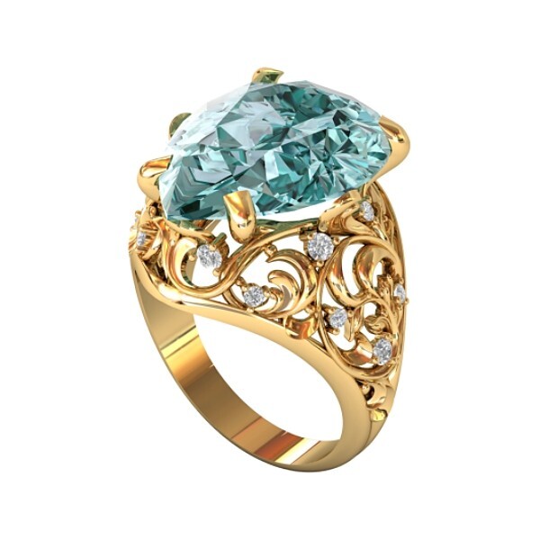 2 pcs Ladies'  ring Wax pattern for lost wax casting jewelry/wax mold_0414