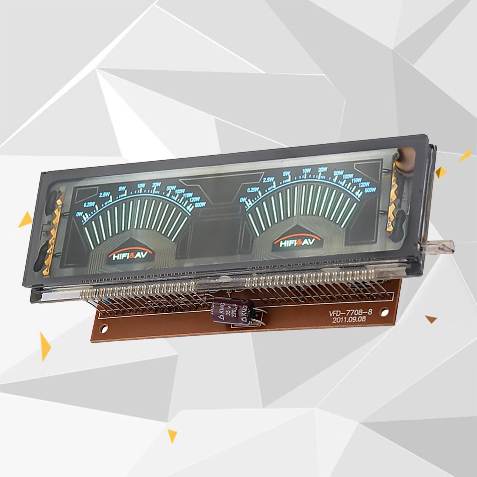 VFD Display Vacuum Fluorescent Display VU Level Meter Indicator Music Spectrum.