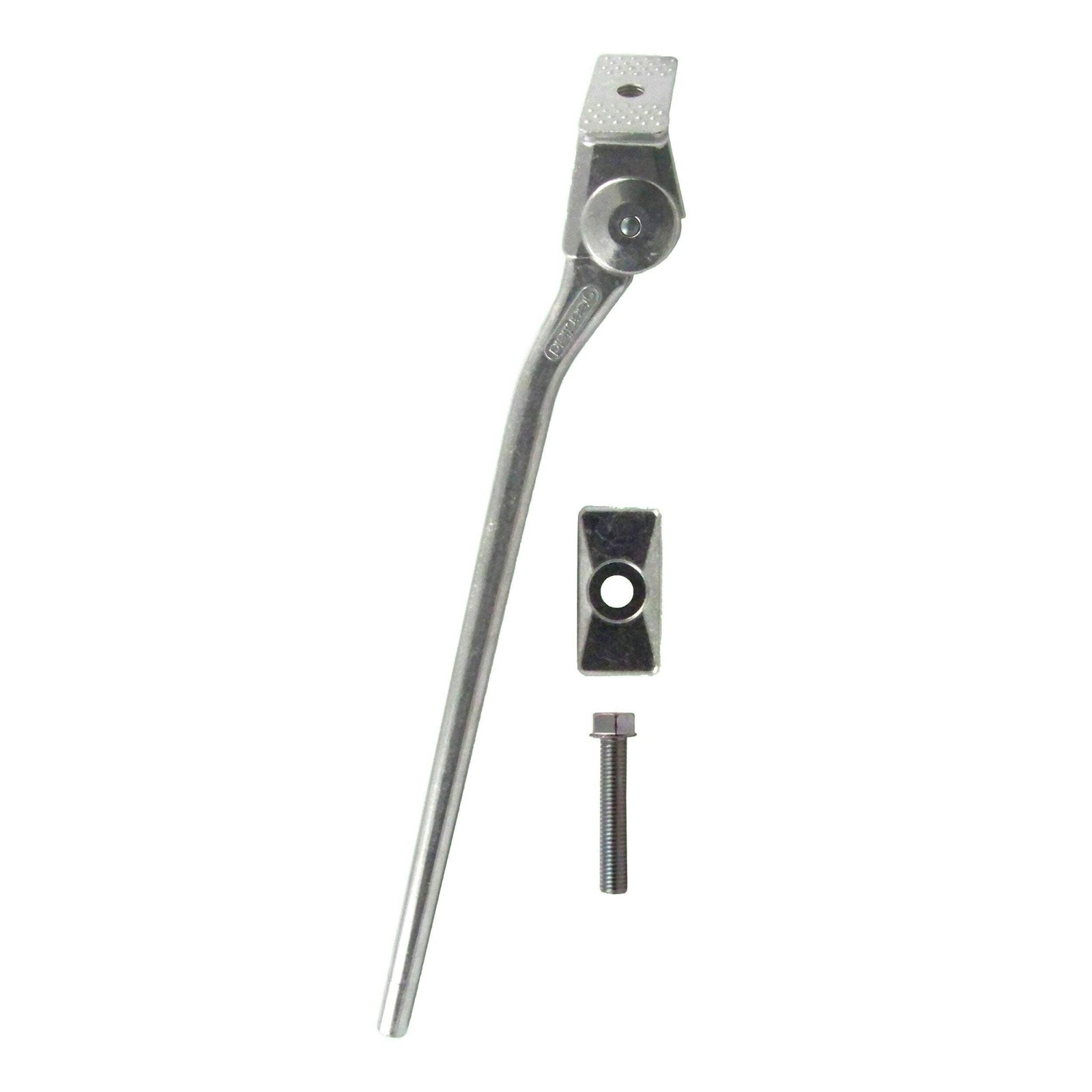Greenfield Kickstand, Brushed Aluminum Finish, 285 mm, 285 mm (for bikes 22"" an
