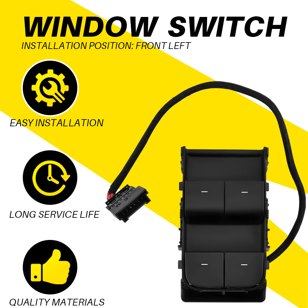 Driver Front Left Door Window Switch For 2017-20 Tesla Model 3 M3 1081037-01-D
