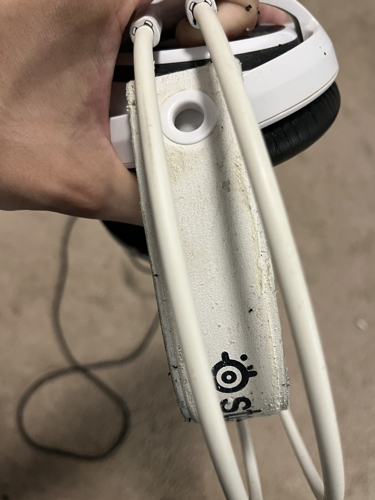 Steelseries Siberia 350 wired Headphones White Tested Works