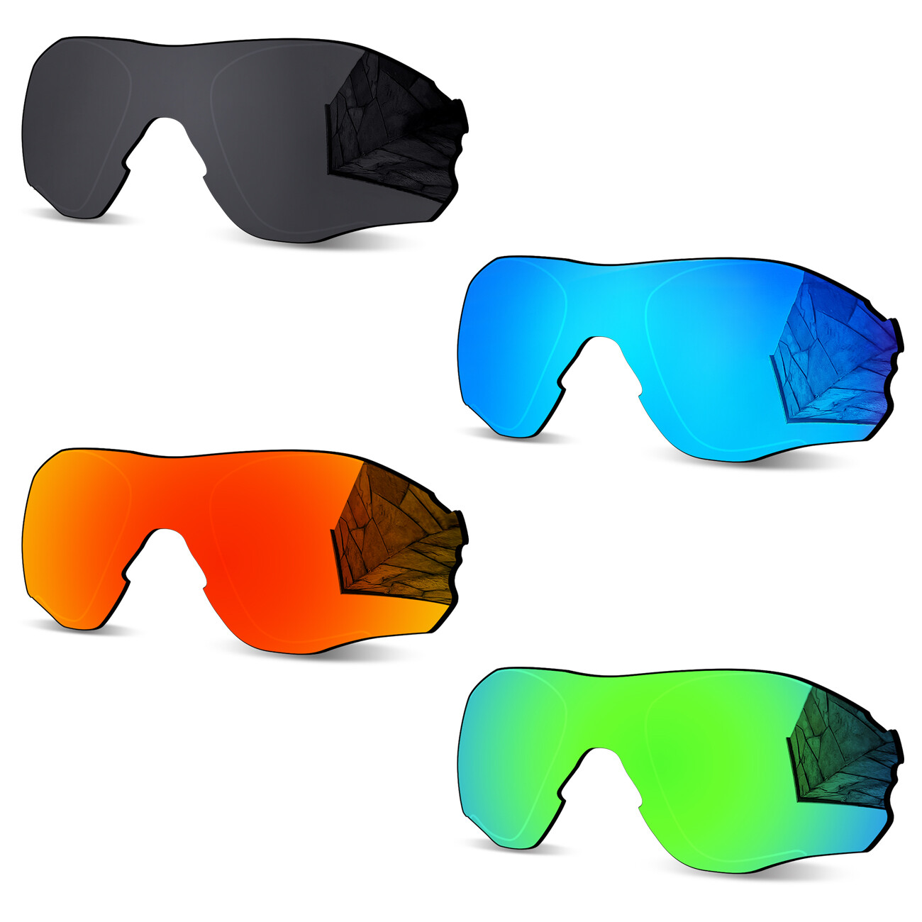 Anti-Scratch Polarized Replacement Lenses for Oakley EVZero Path OO9308 Sunglass