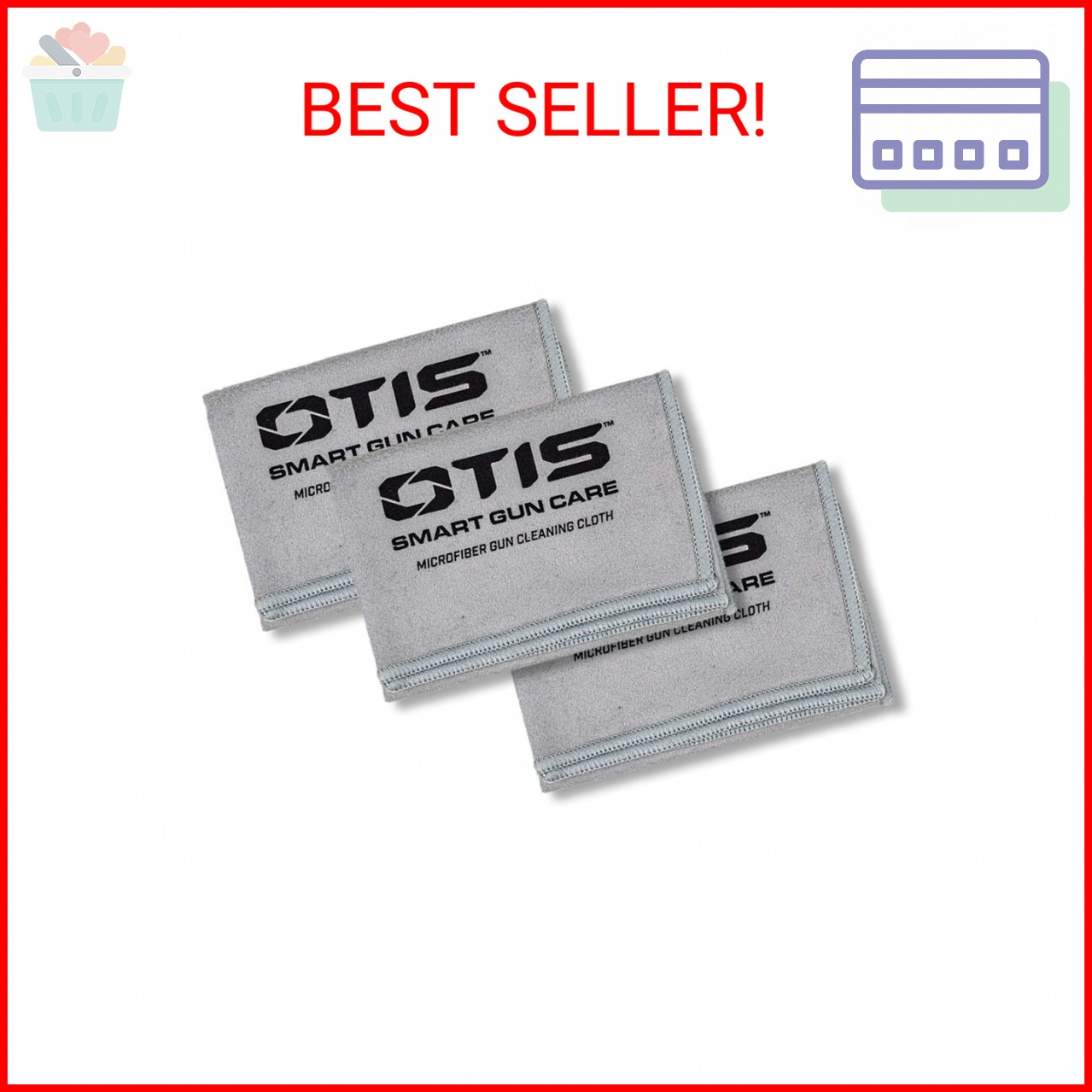 Otis Technology Microfiber Gun Cloth - 3 Pack