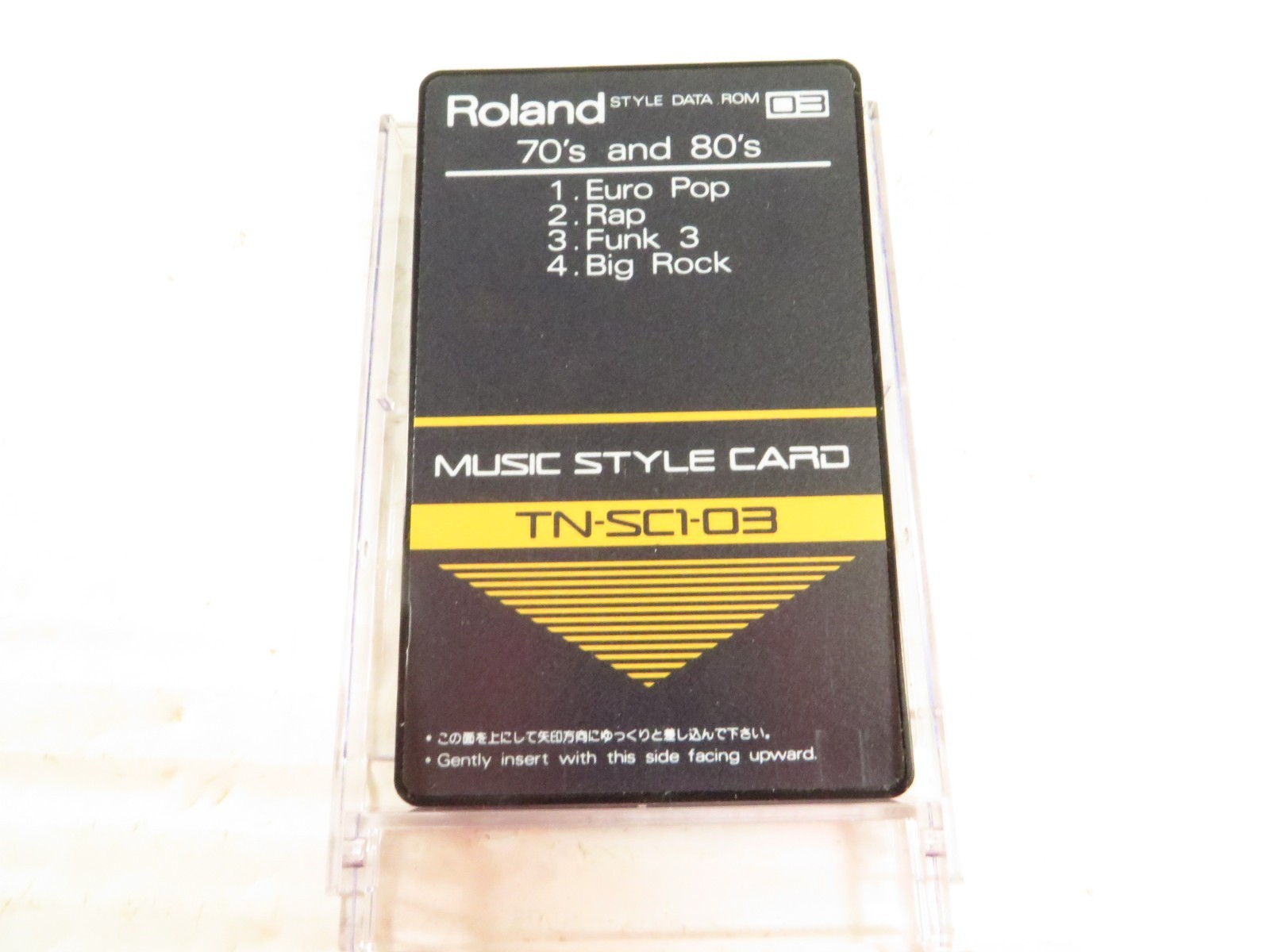 Roland Music Style Card w/ Case: 70's and 80's - TN-SC1-03, FREE 2-3 Day Ship!!!