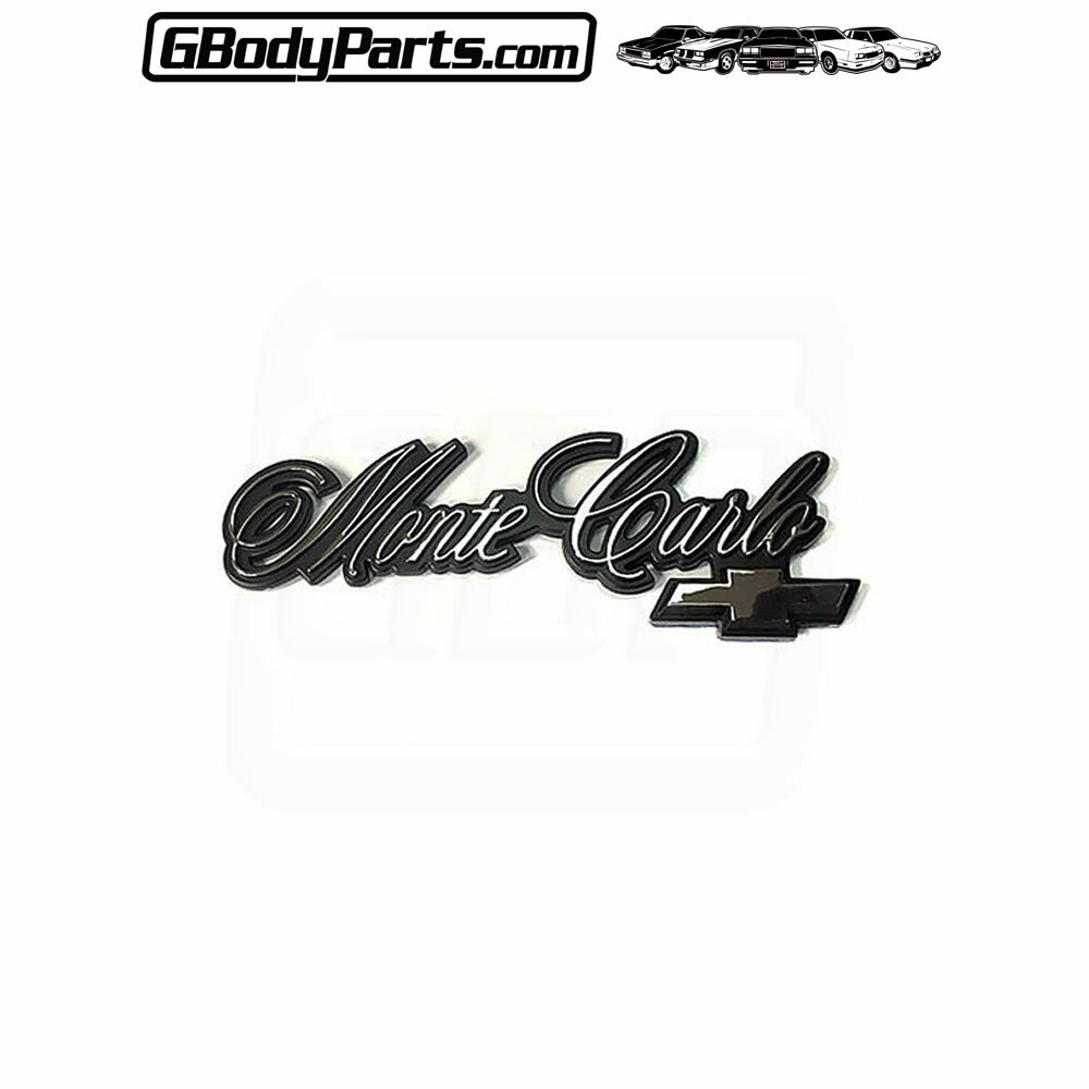 78-88 Monte Carlo CL LS Trunk Deck Lid Emblem O.E. Quality NEW repro GM#20046651