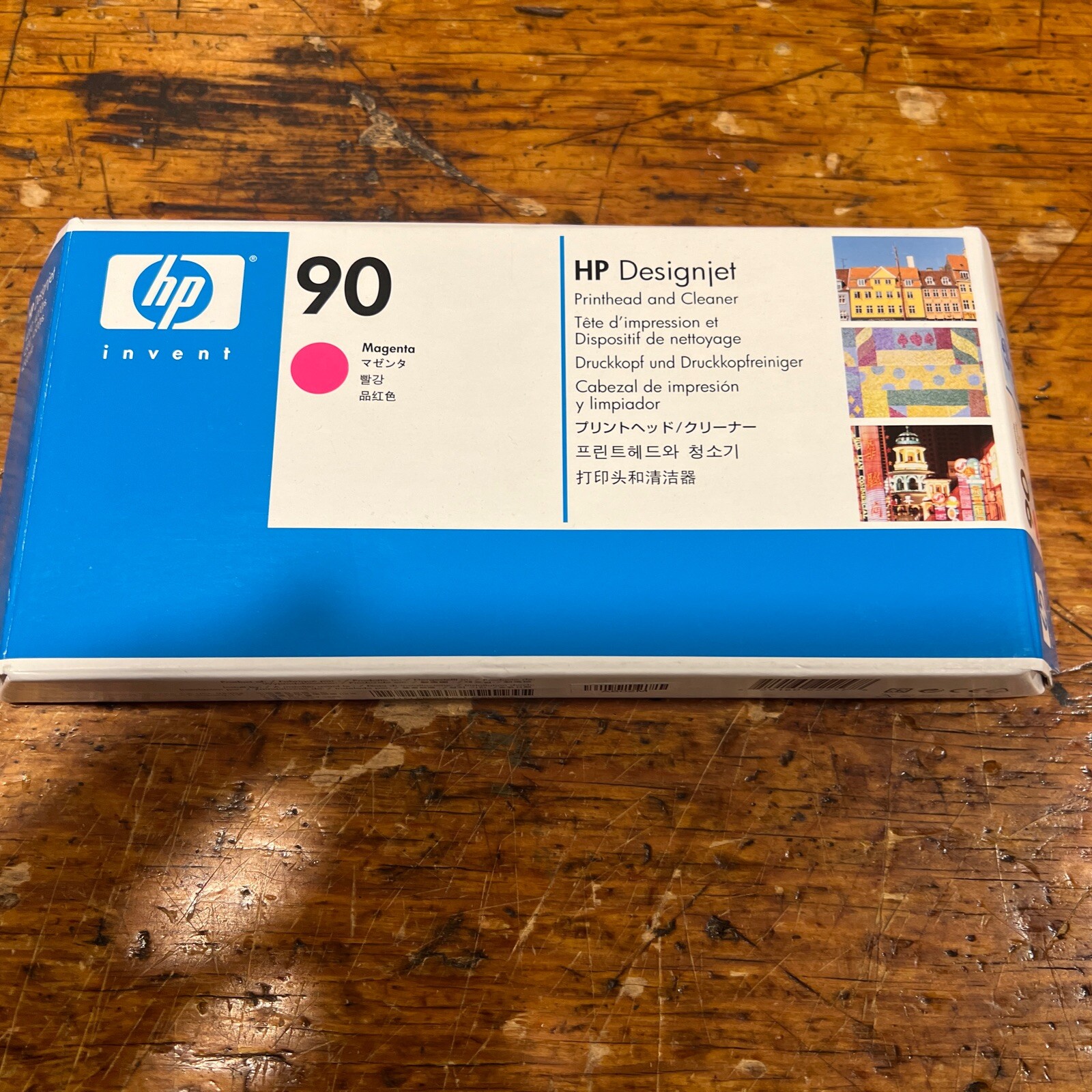 Genuine HP 90 Magenta Printhead & Cleaner C5056A DesignJet 4000 4500 New Expired