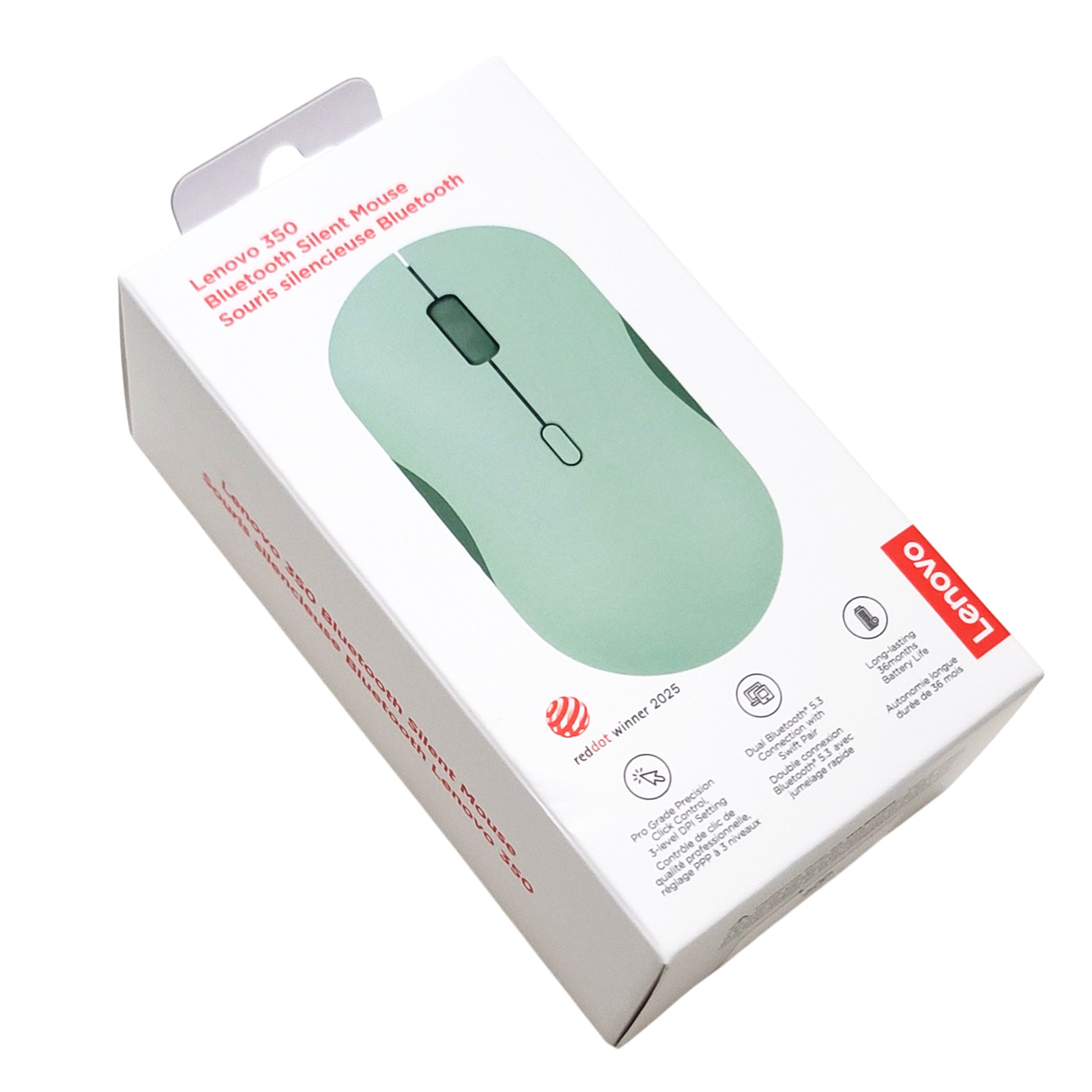 Lenovo 350 Bluetooth Silent Mouse – Breeze Moss Green - (Model: GY51S61914) NEW