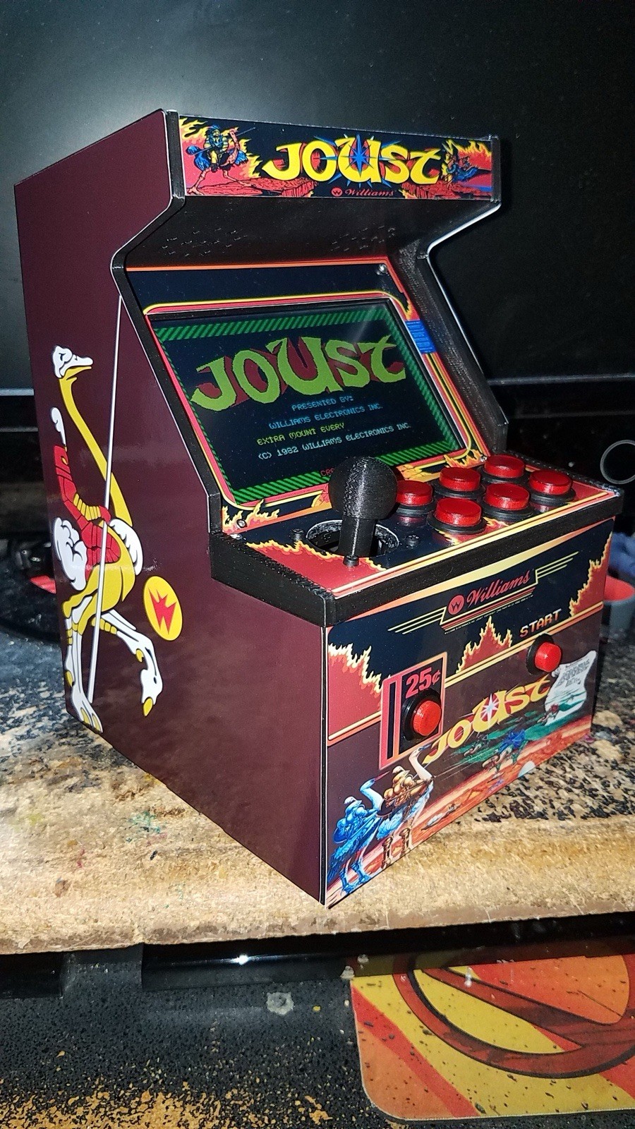 Mini 3D Printed Portable Arcade Cabinet (Raspberry Pi) (Choose Your Artwork)