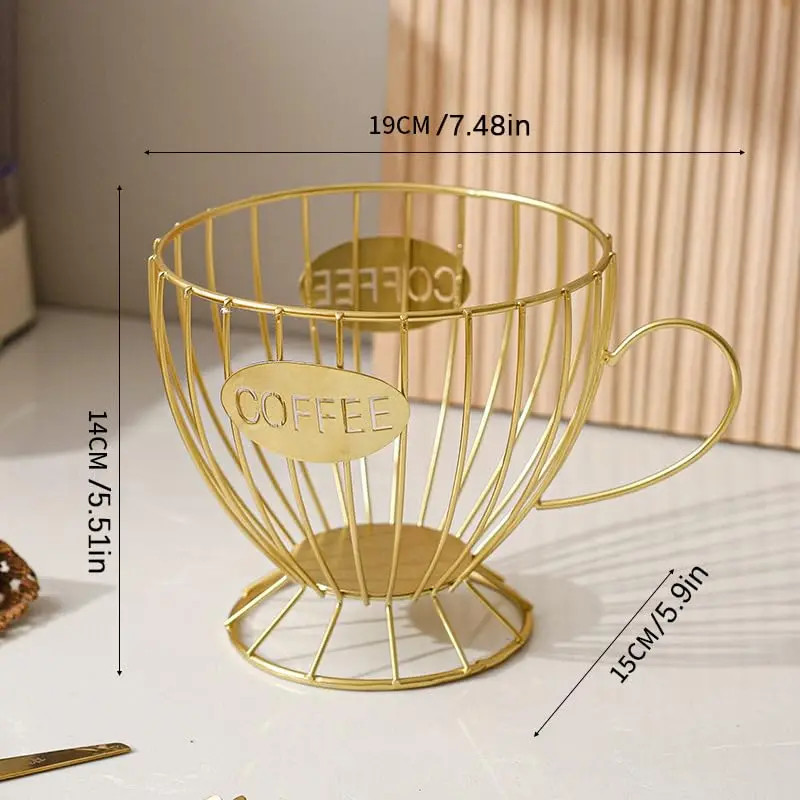 Metal Coffee Pod Holder & Kitchen Organizer
