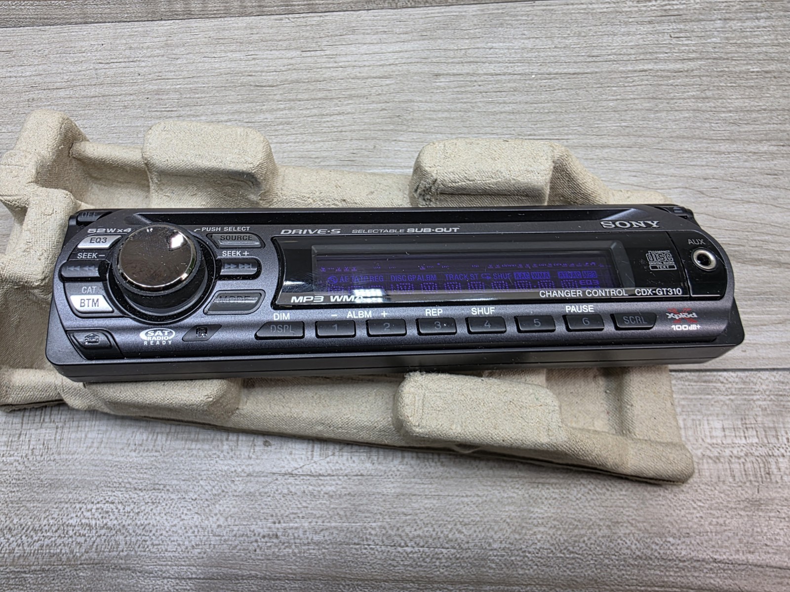 Sony CDX-GT310 Replacement FACEPLATE