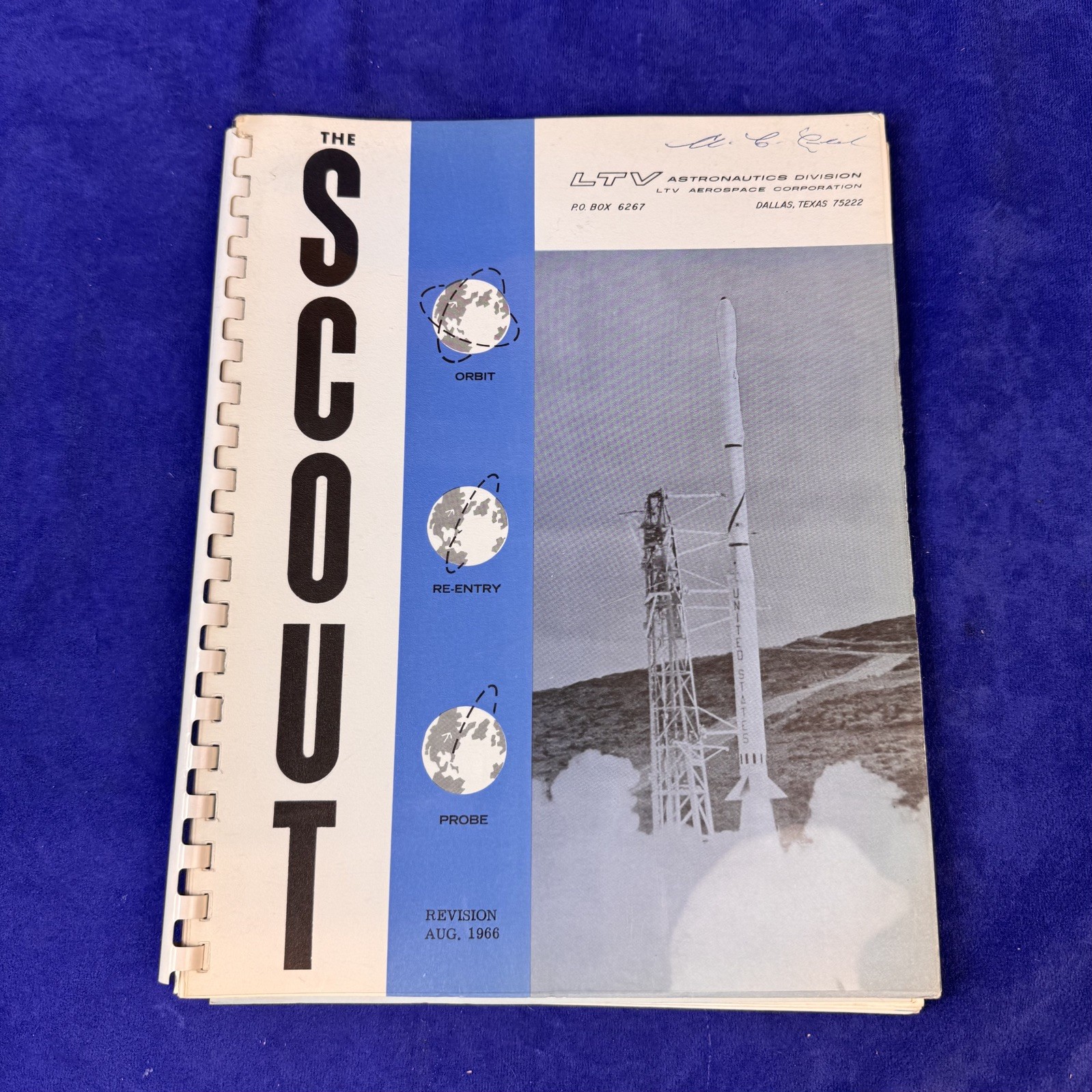 LTV “The Scout” Launch Vehicle Handbook, Aug 1966, NASA Contractor Manual