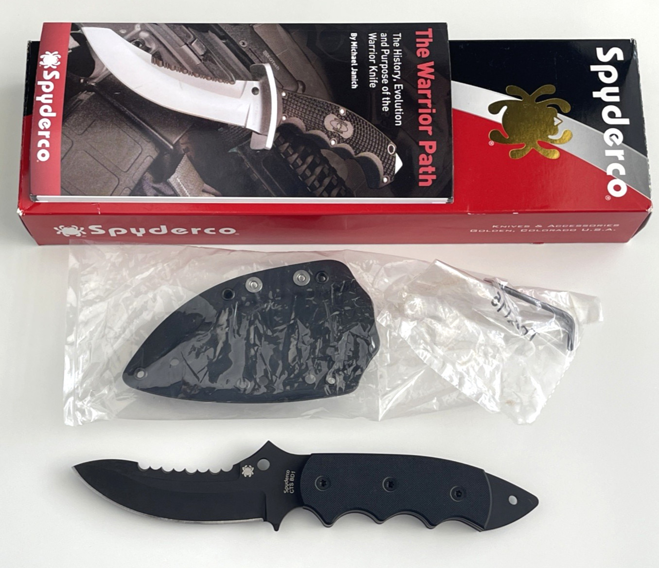 Spyderco FB29 Pygmy Warrior Taylor Fixed Blade Knife CTS BD1 Steel USA