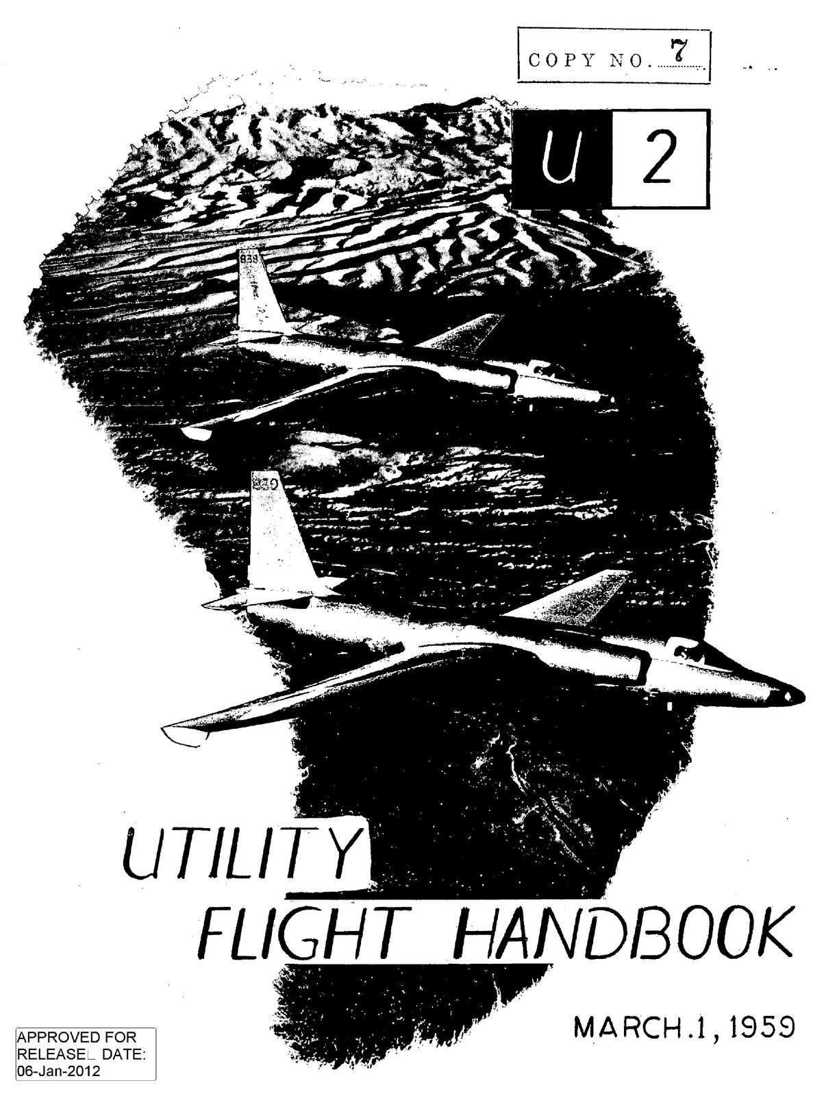 295 Page Lockheed CIA 1959 U-2 U-2C U-2F U2 Plane Flight Utility Handbook on CD