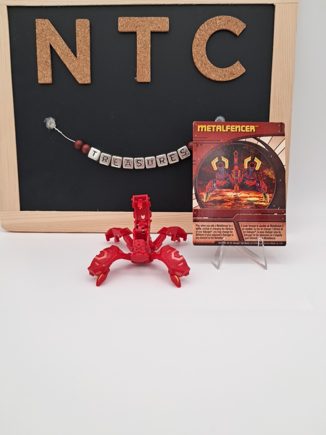 Bakugan Battle Brawlers Pyrus MetalFencer Trap New Vestroia Rare W/ Card
