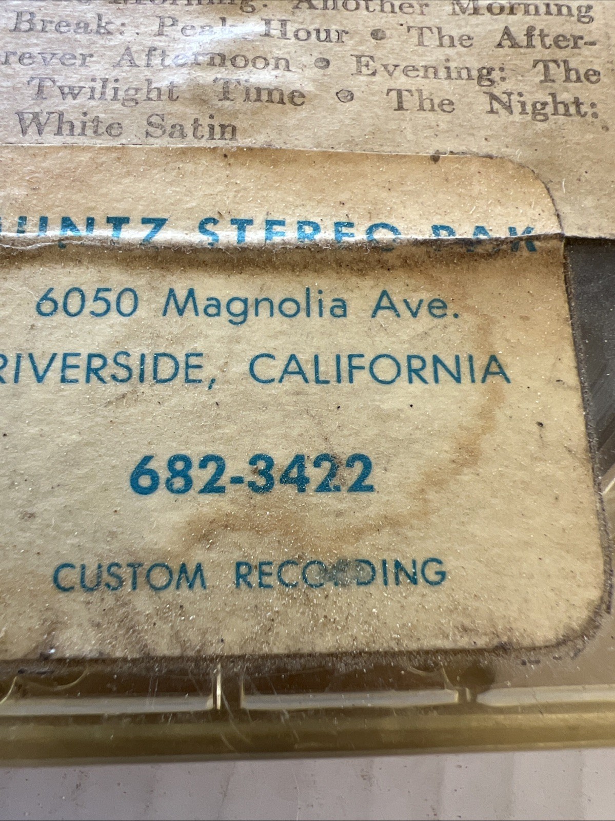 muntz stereo pak Moody Blues 4 Track. Untested