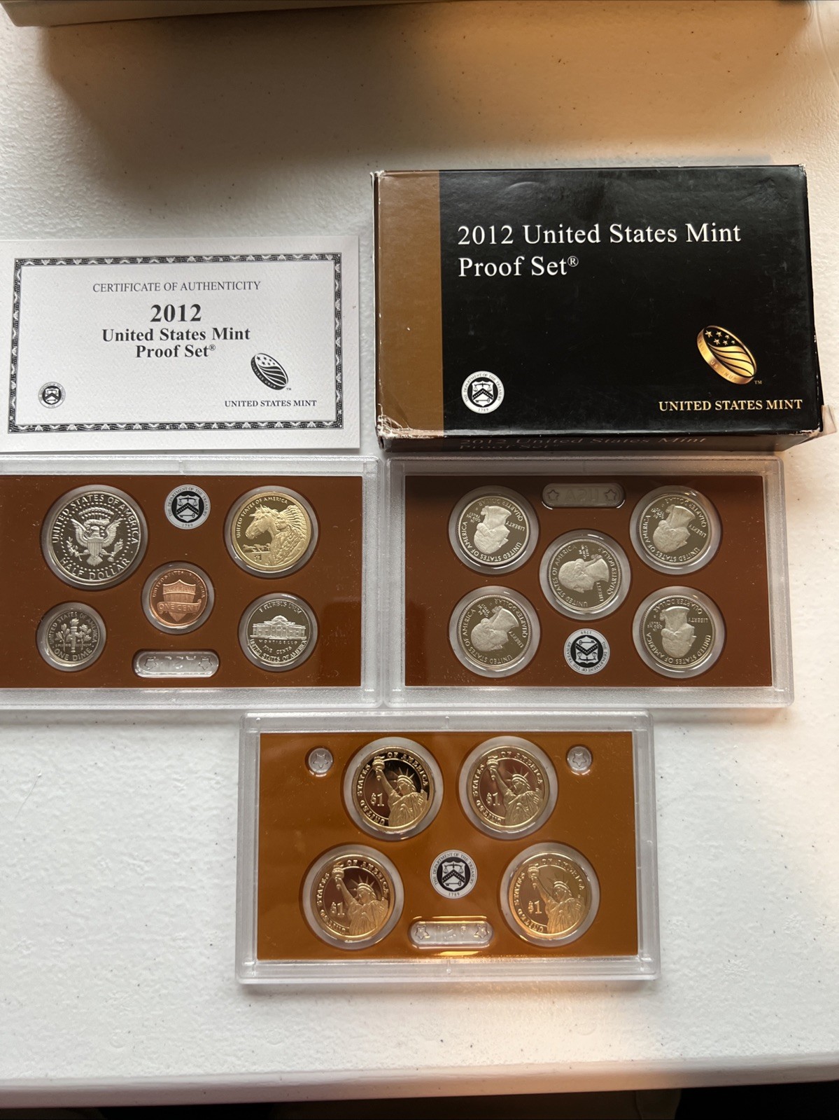 2012 Clad Proof Set U.S. Mint Original Government Packaging OGP COA