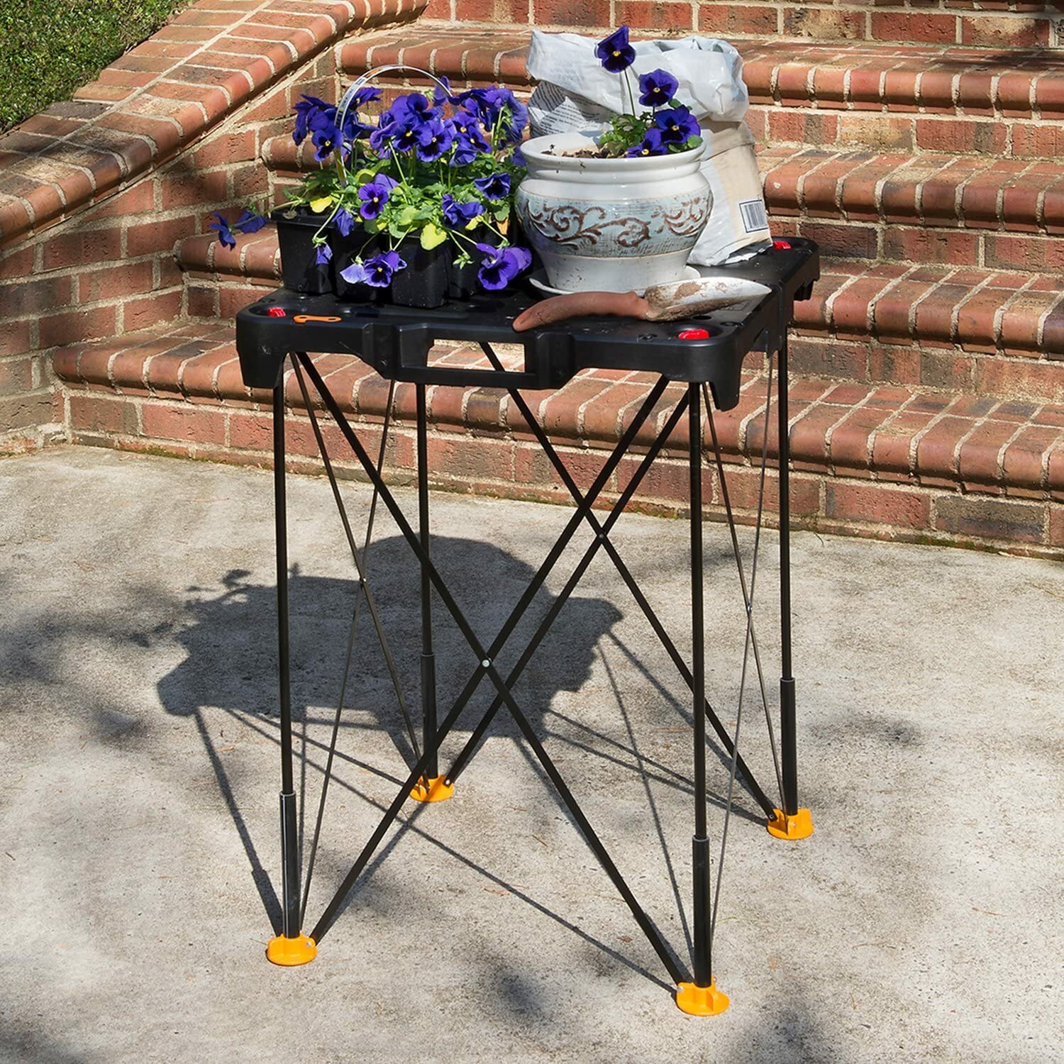 Portable Work Table 300 Pound Capacity Carpentry Paint Can Surface Lightweight