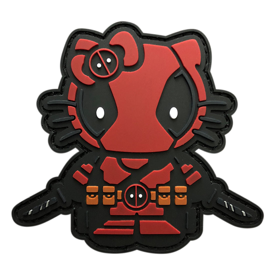 Hello Kitty  with Knife Patch [3D-PVC Rubber- 2.5 inch]