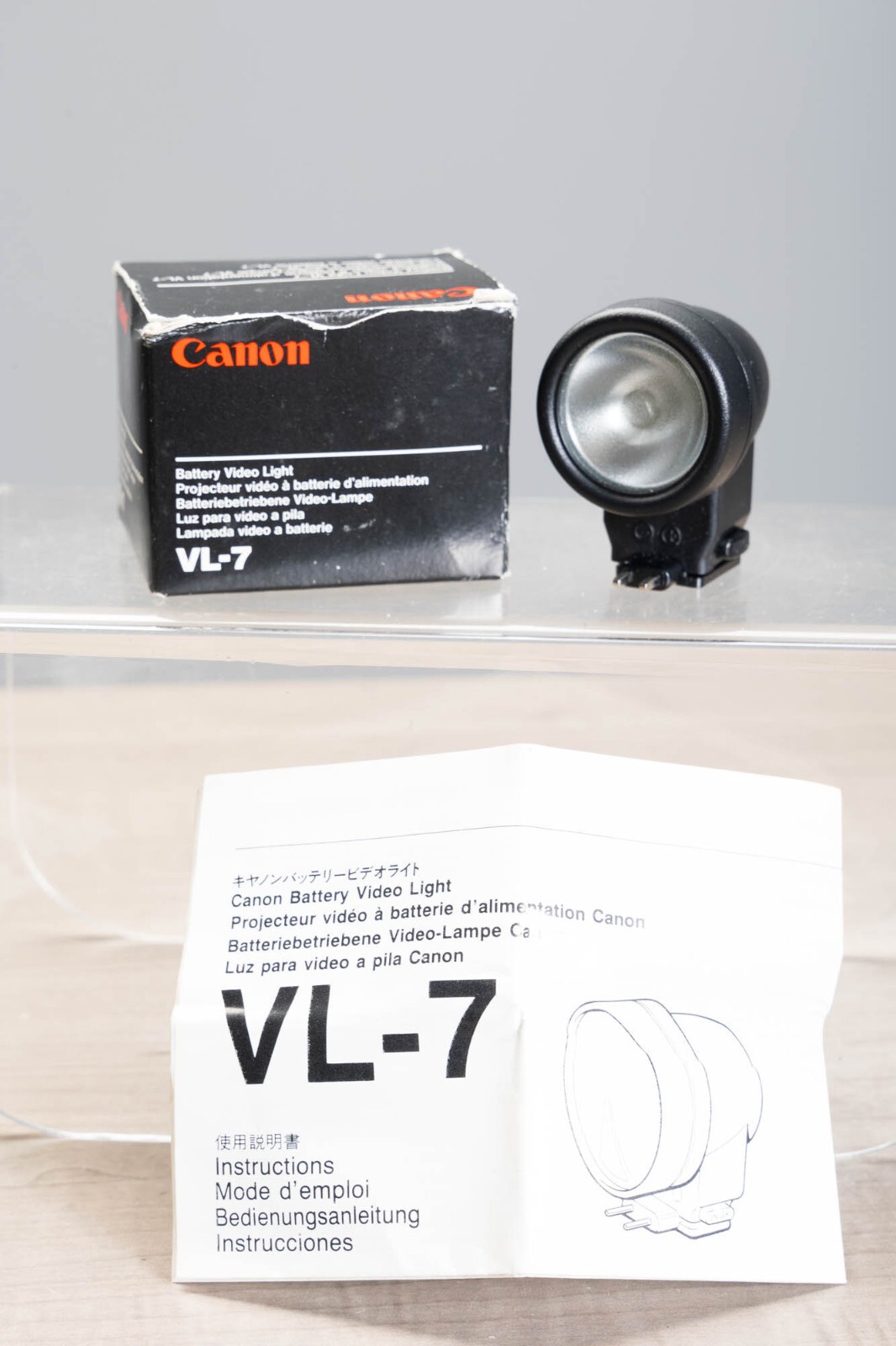 Canon Genuine VL-7 Video Light for Canon Camcorders/Video Camera IOB!