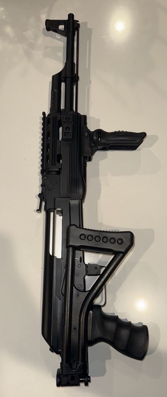 BOLT Airsoft AK Series (Army Kalashnikov) EBB Rifle. Folding Stock/Battery Power