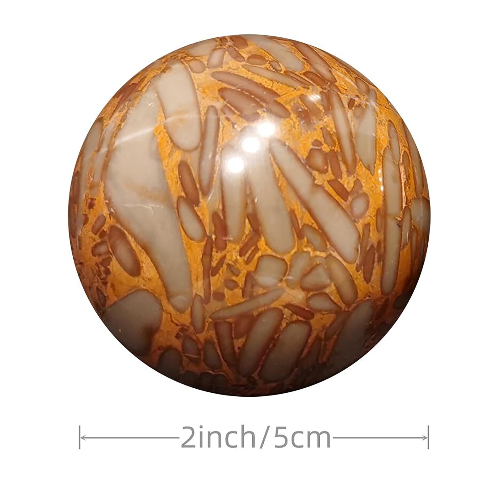 HNSLSNH Marble Exercise Balls,Chinese balls,Chinese healthy Multi-colored
