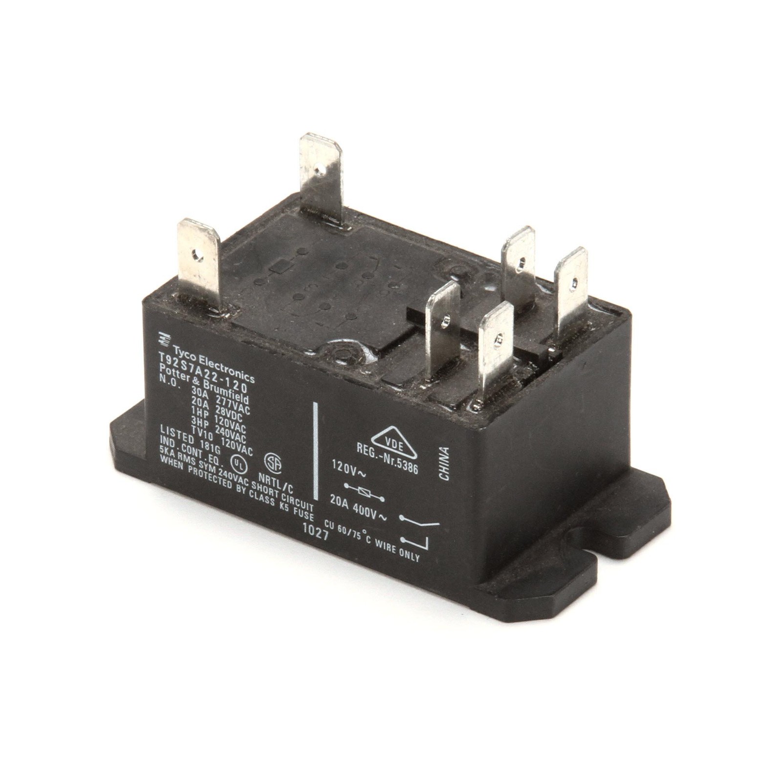 Food Warming Equipment 30Amp Panel Mount Relay,2 Pole RLY30AMP-120 - Genuine OEM