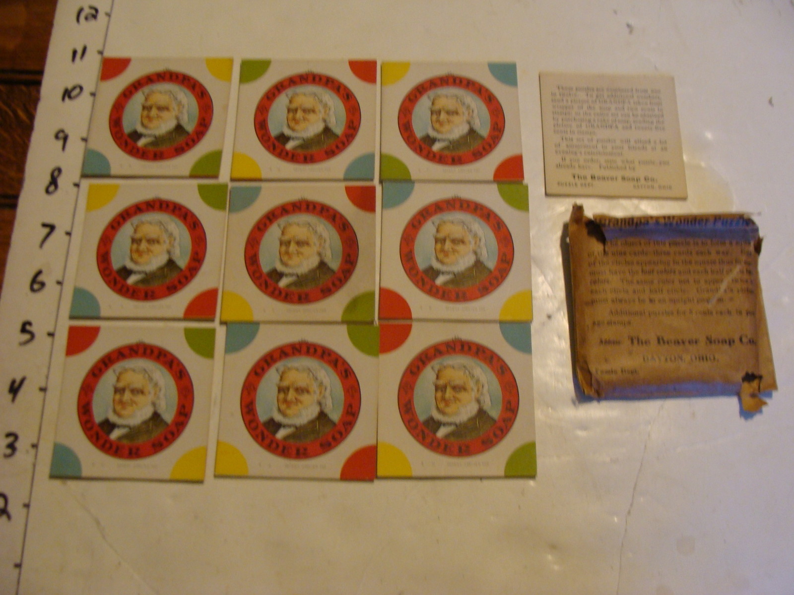 early Complete GRANDPA'S WONDER PUZZLE, beaver saop co.