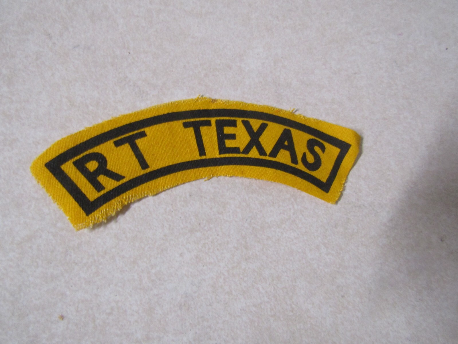 MILITARY PATCH OLD VIETNAM ERA STAMPED ON CLOTH RT TEXAS