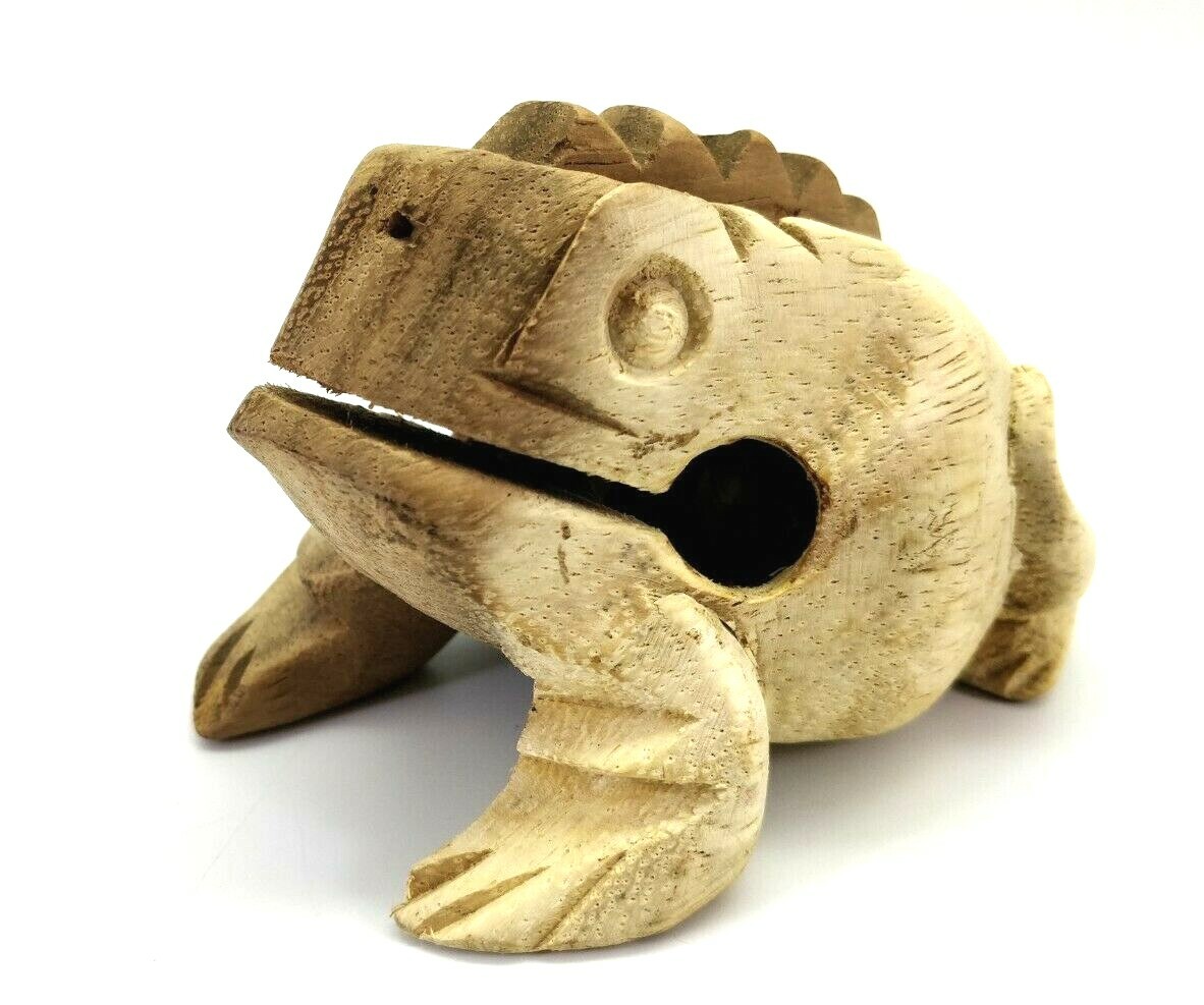 Frog Rasp Percussion Scraper  Agogo Ratchet Wood Sound  Missing Percussion Stick