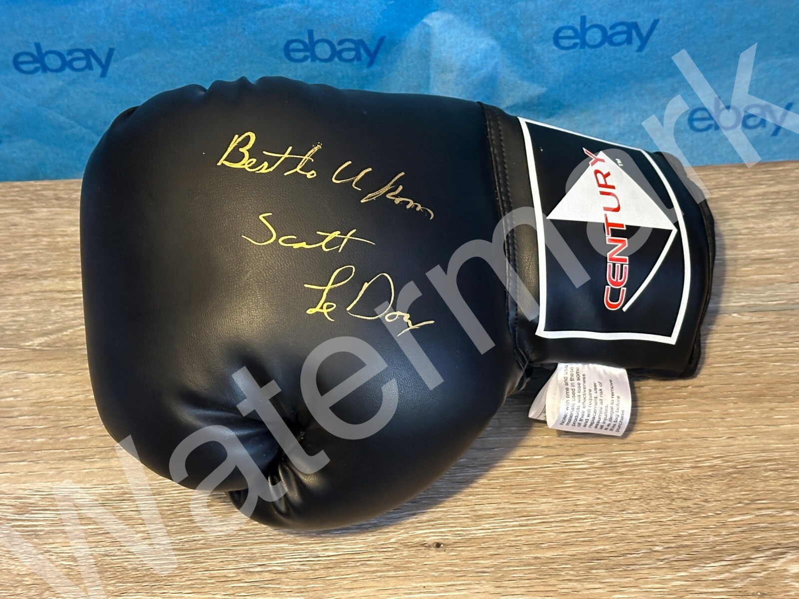 BOX GLOVE SIGNED The Fighting Frenchman: Minnesota's Boxing Legend Scott LeDoux